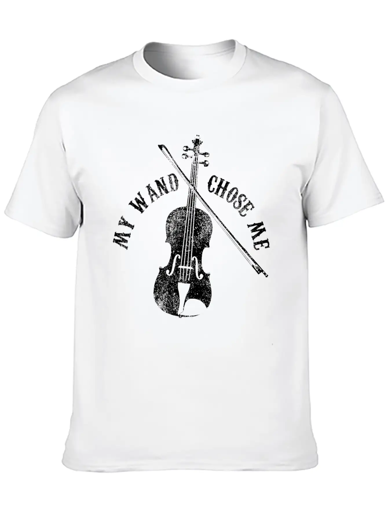 Violin - My Wand Chose Me Classic Cotton Tee – Unisex Comfort For Any Season
