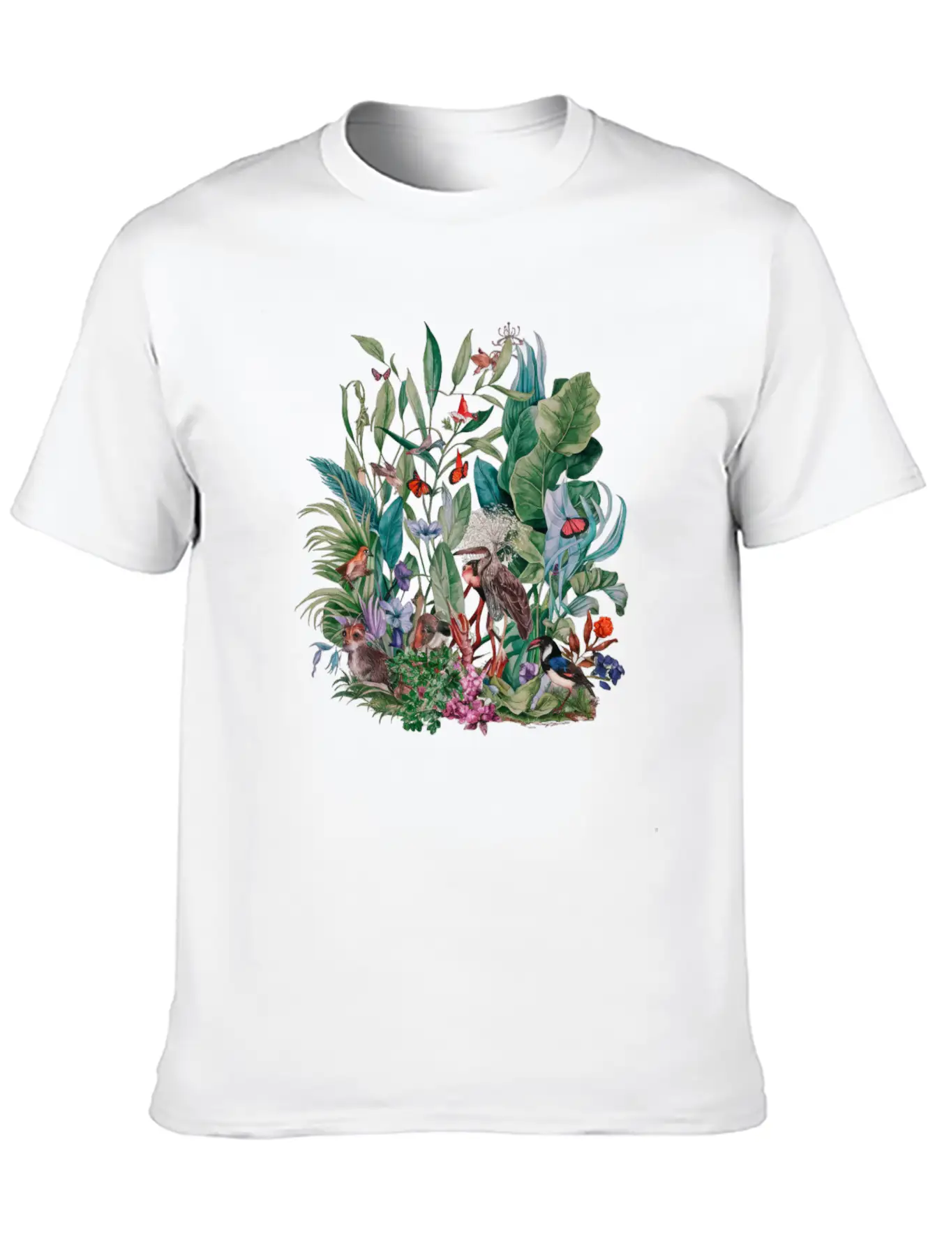 Watercolor Botanical Plants Floral Classic Cotton Tee – Unisex Comfort For Any Season