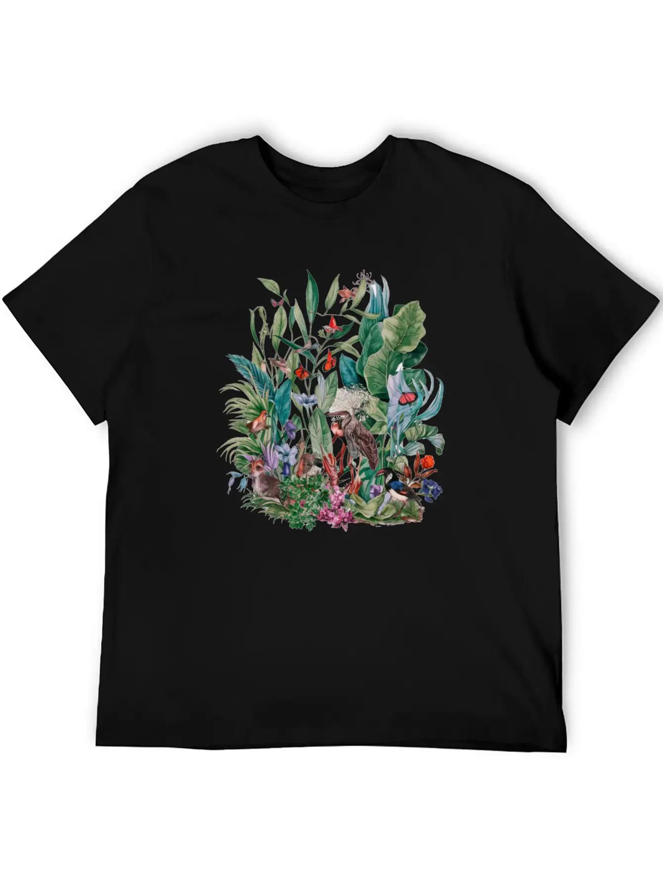 Watercolor Botanical Plants Floral Classic Cotton Tee – Unisex Comfort For Any Season