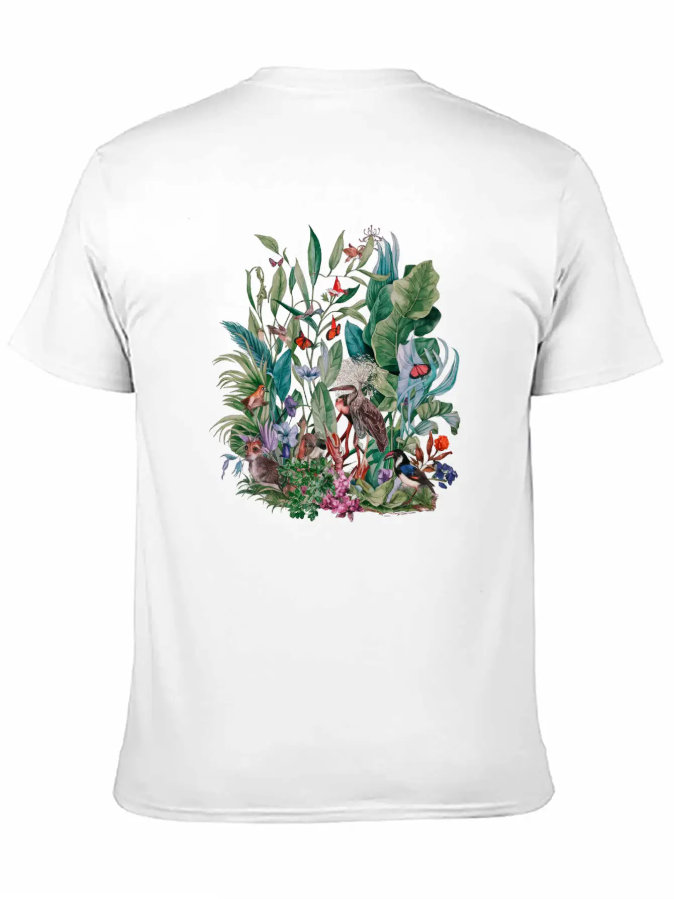 Watercolor Botanical Plants Floral Classic Cotton Tee – Unisex Comfort For Any Season