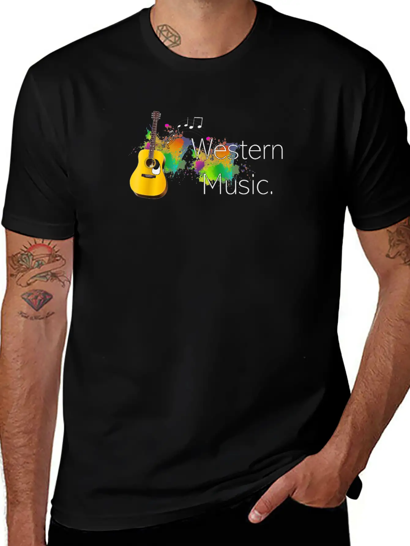 Western Music Classic Cotton Tee – Unisex Comfort For Any Season