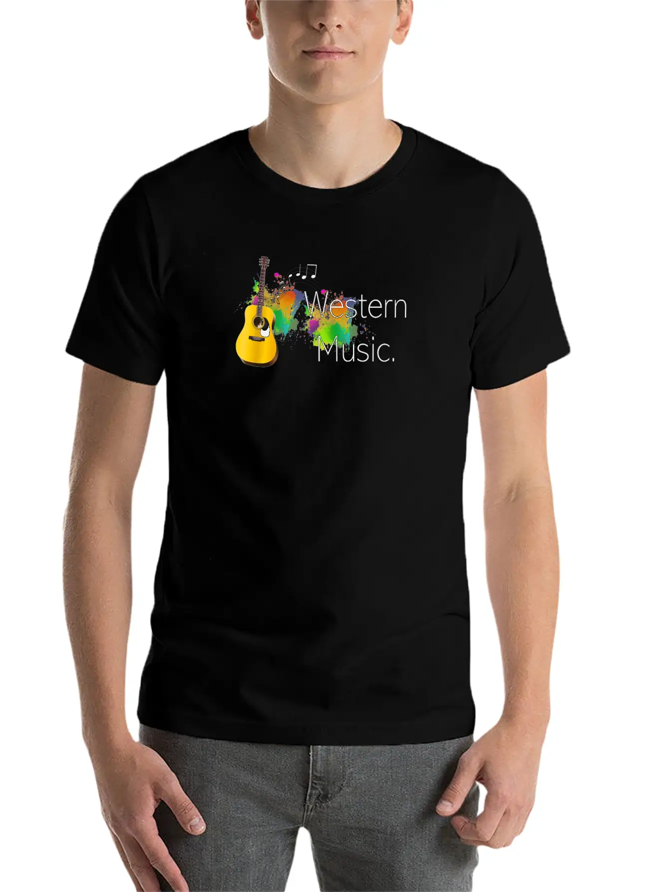 Western Music Classic Cotton Tee – Unisex Comfort For Any Season