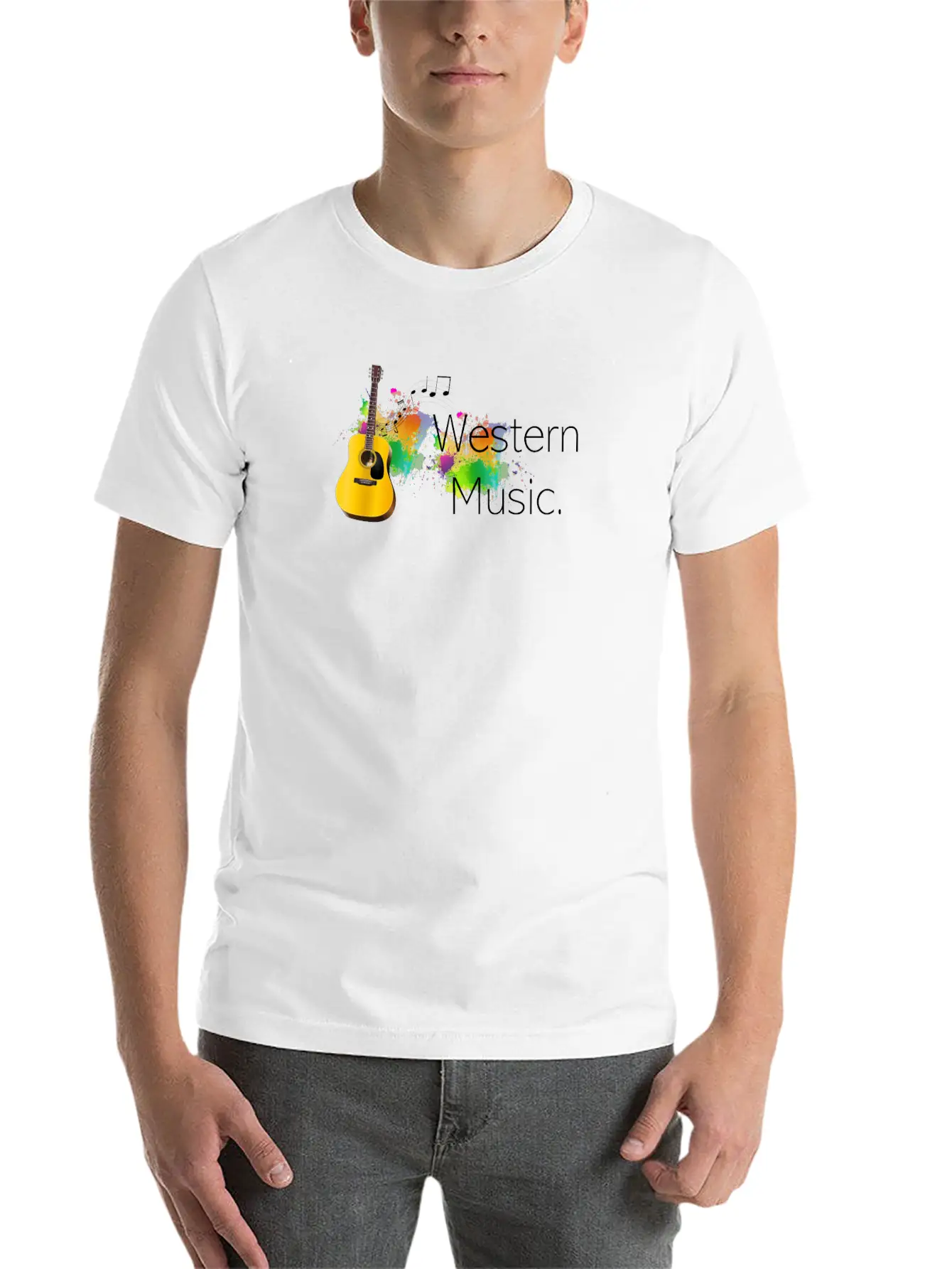 Western Music Classic Cotton Tee – Unisex Comfort For Any Season