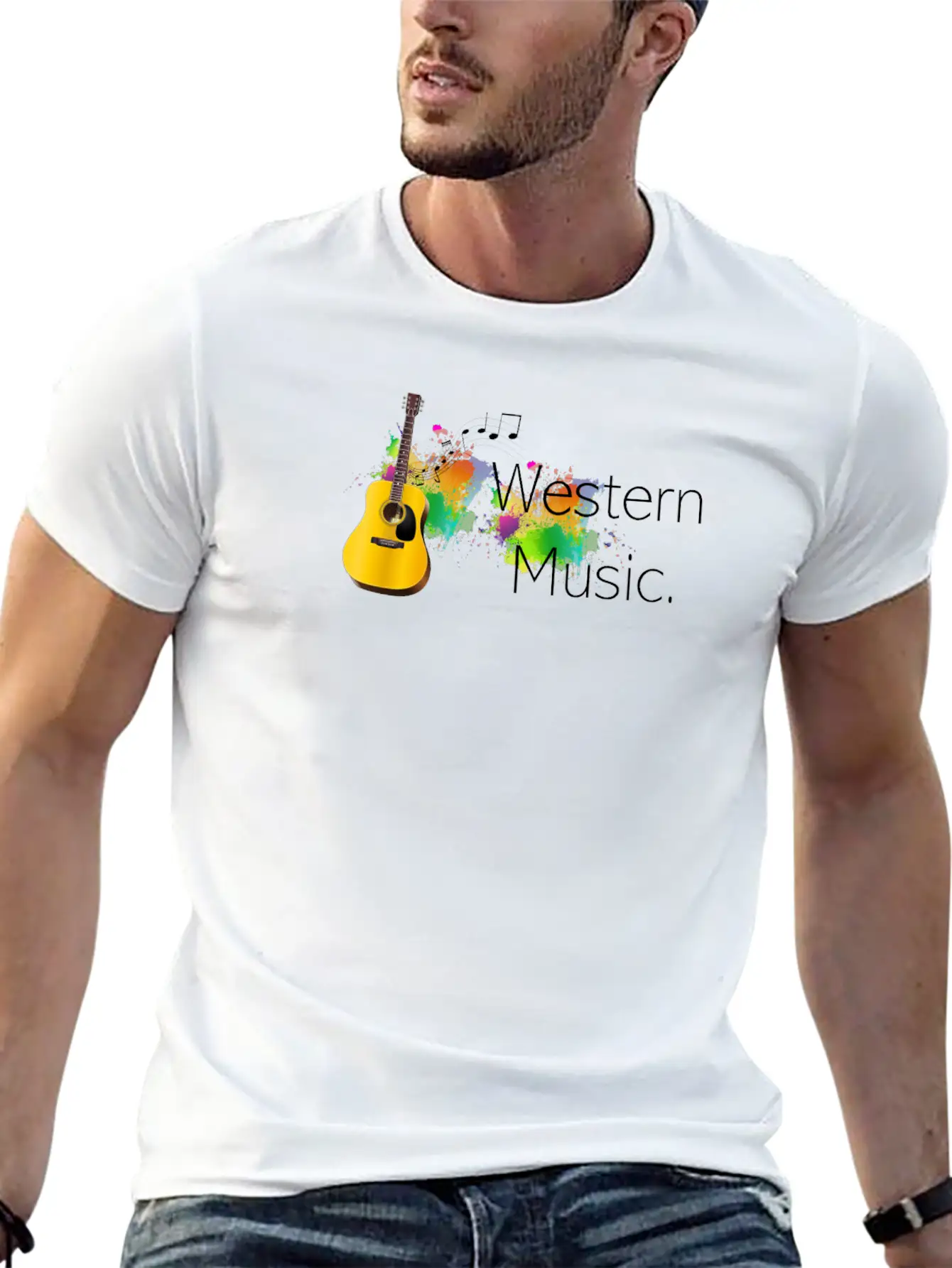 Western Music Classic Cotton Tee – Unisex Comfort For Any Season