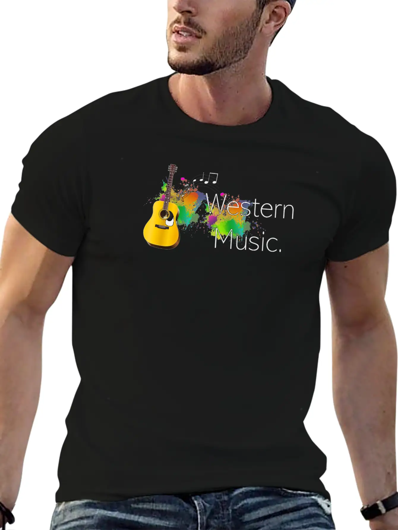 Western Music Classic Cotton Tee – Unisex Comfort For Any Season