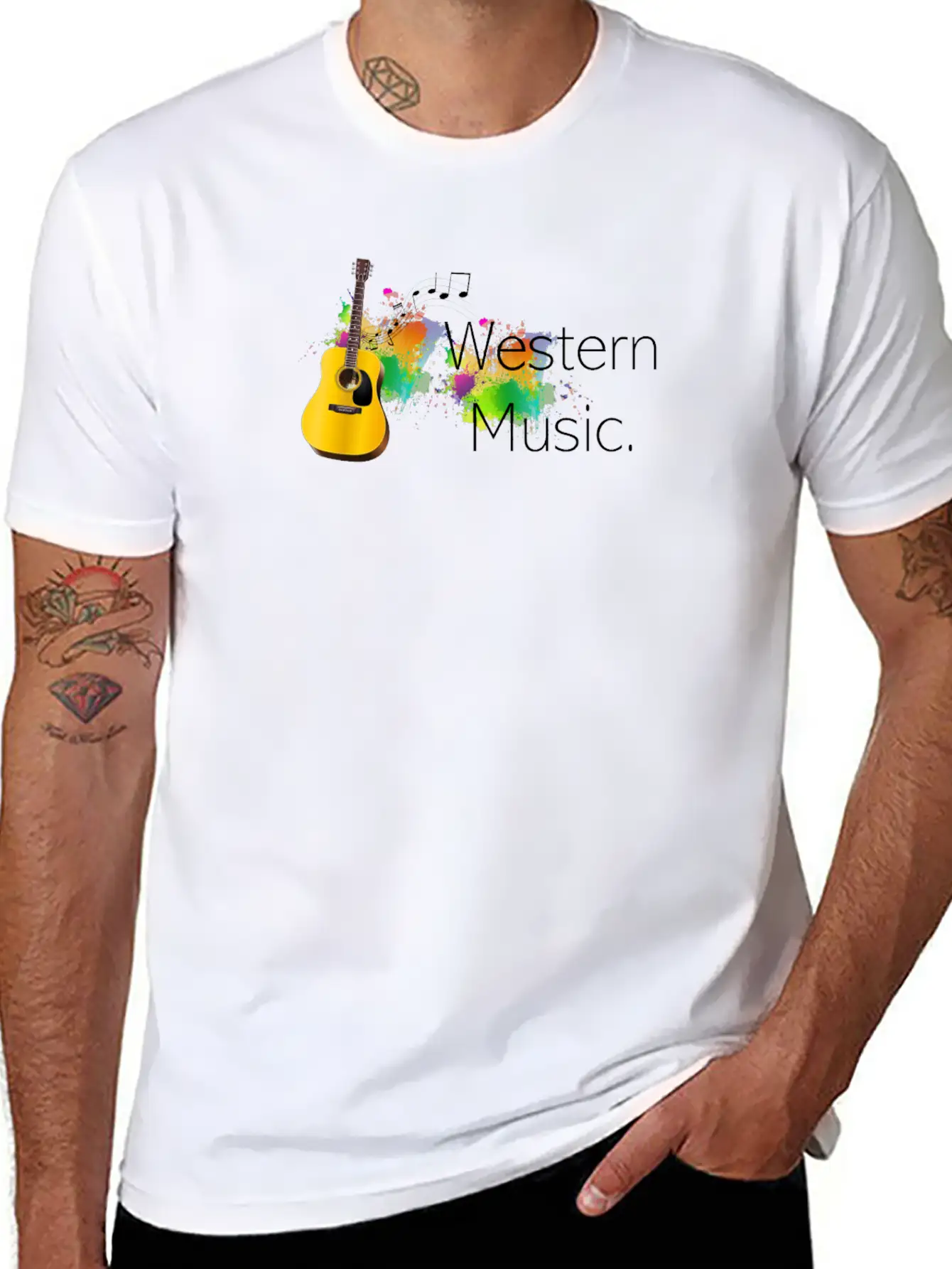Western Music Classic Cotton Tee – Unisex Comfort For Any Season