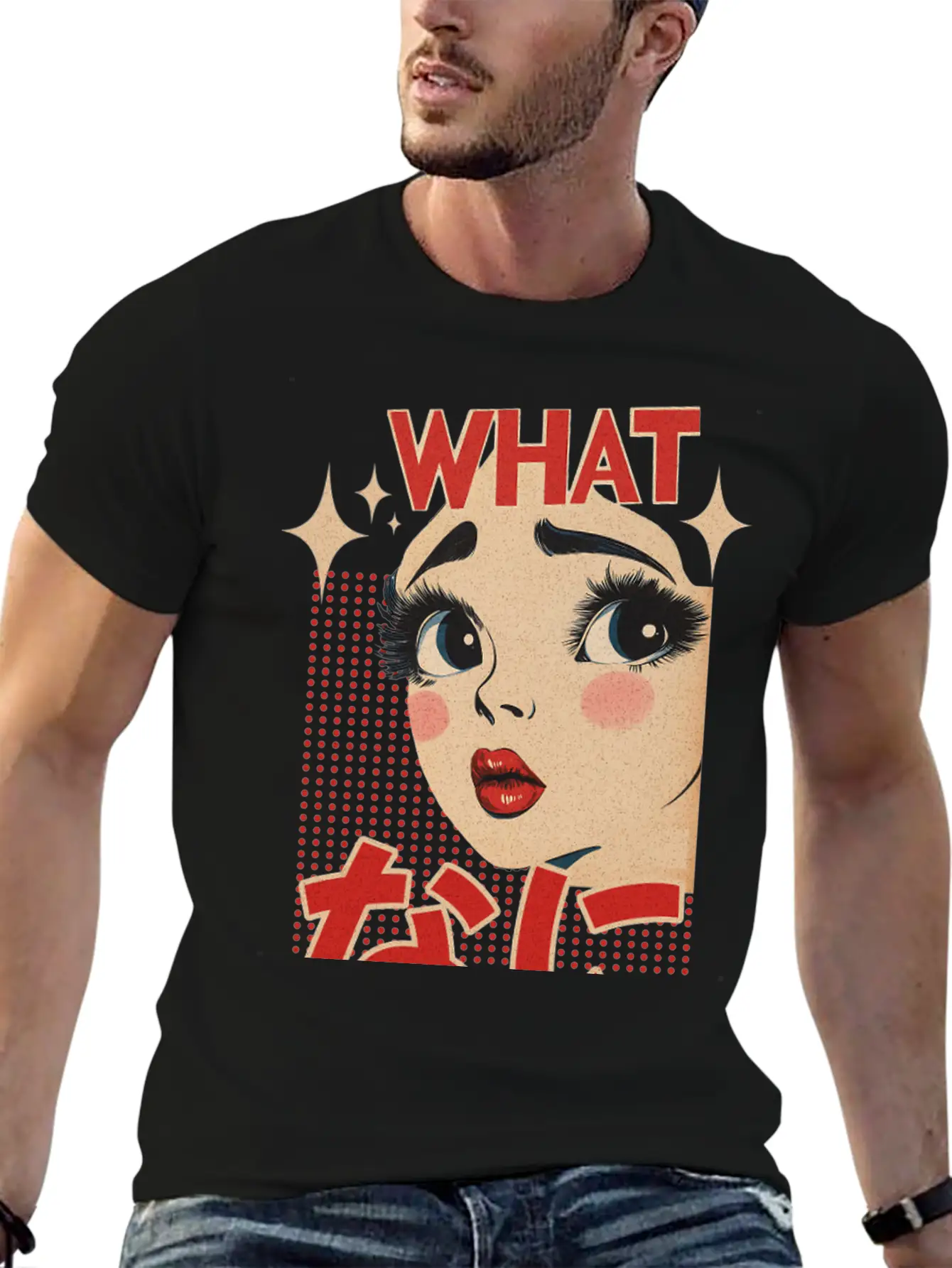 What Nani? Vintage Japanese Girl Essential Unisex Summer Tee – Soft Cotton Casual Fit
