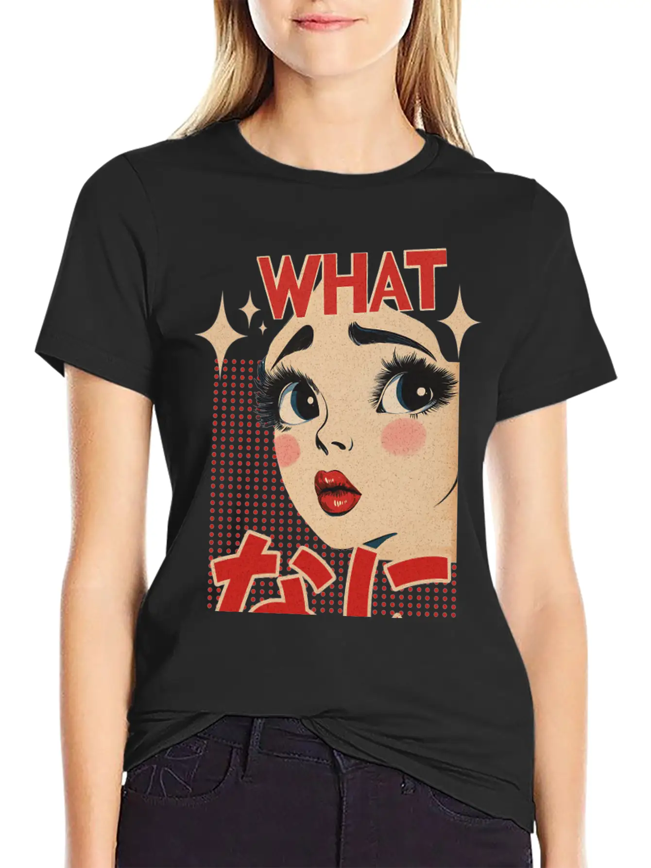 What Nani? Vintage Japanese Girl Essential Unisex Summer Tee – Soft Cotton Casual Fit