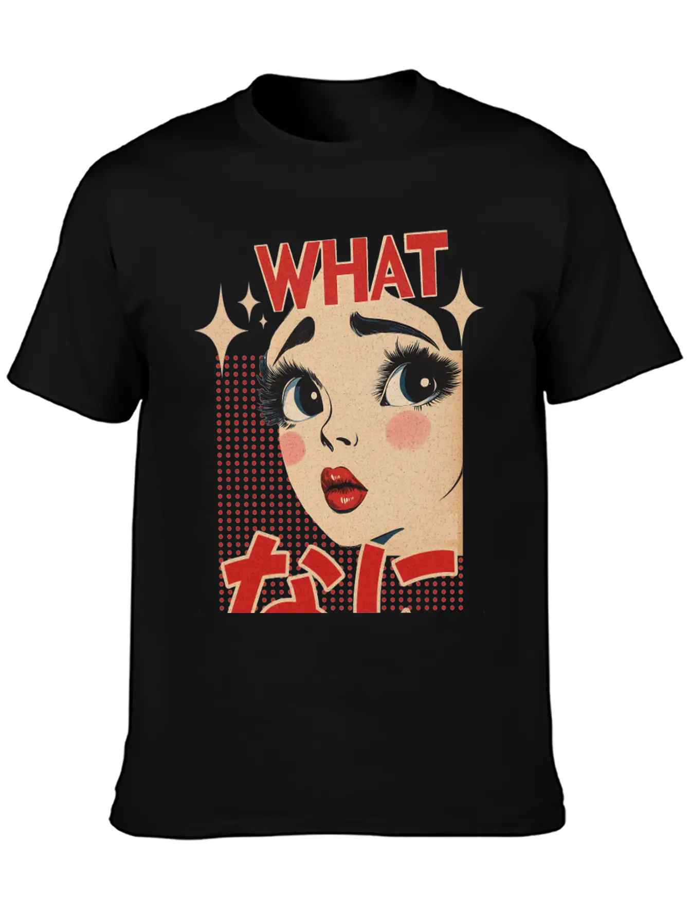 What Nani? Vintage Japanese Girl Essential Unisex Summer Tee – Soft Cotton Casual Fit