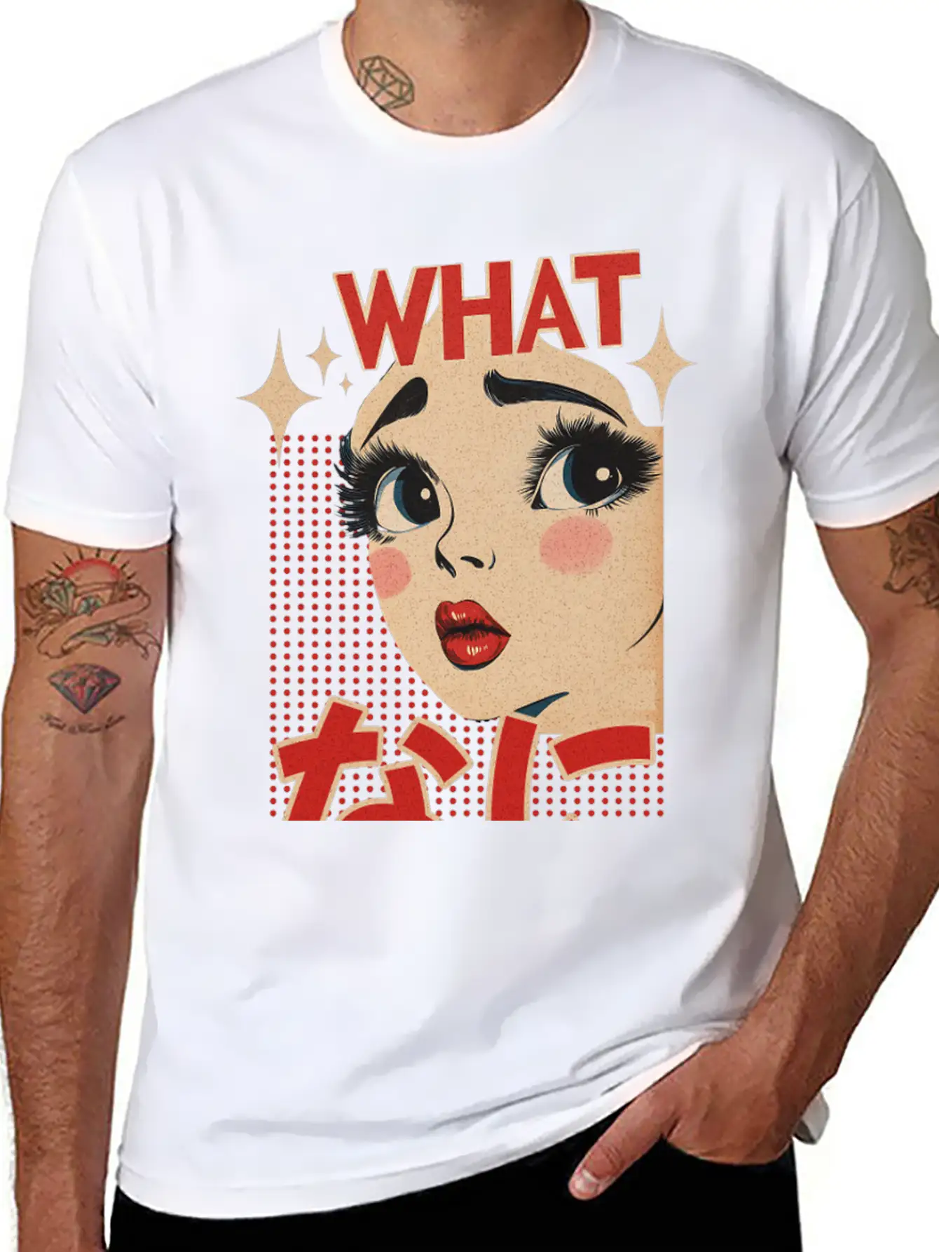 What Nani? Vintage Japanese Girl Essential Unisex Summer Tee – Soft Cotton Casual Fit