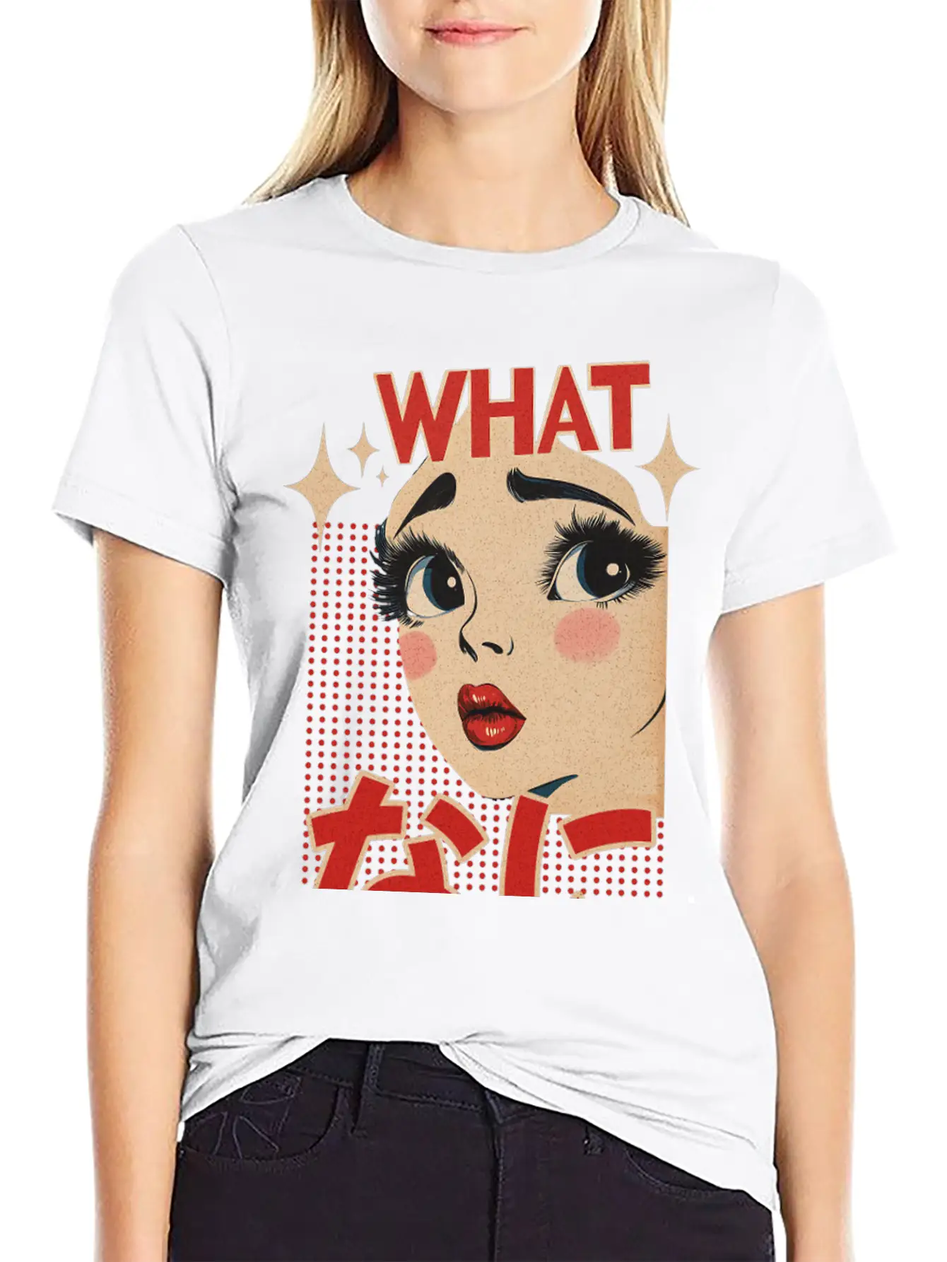 What Nani? Vintage Japanese Girl Essential Unisex Summer Tee – Soft Cotton Casual Fit