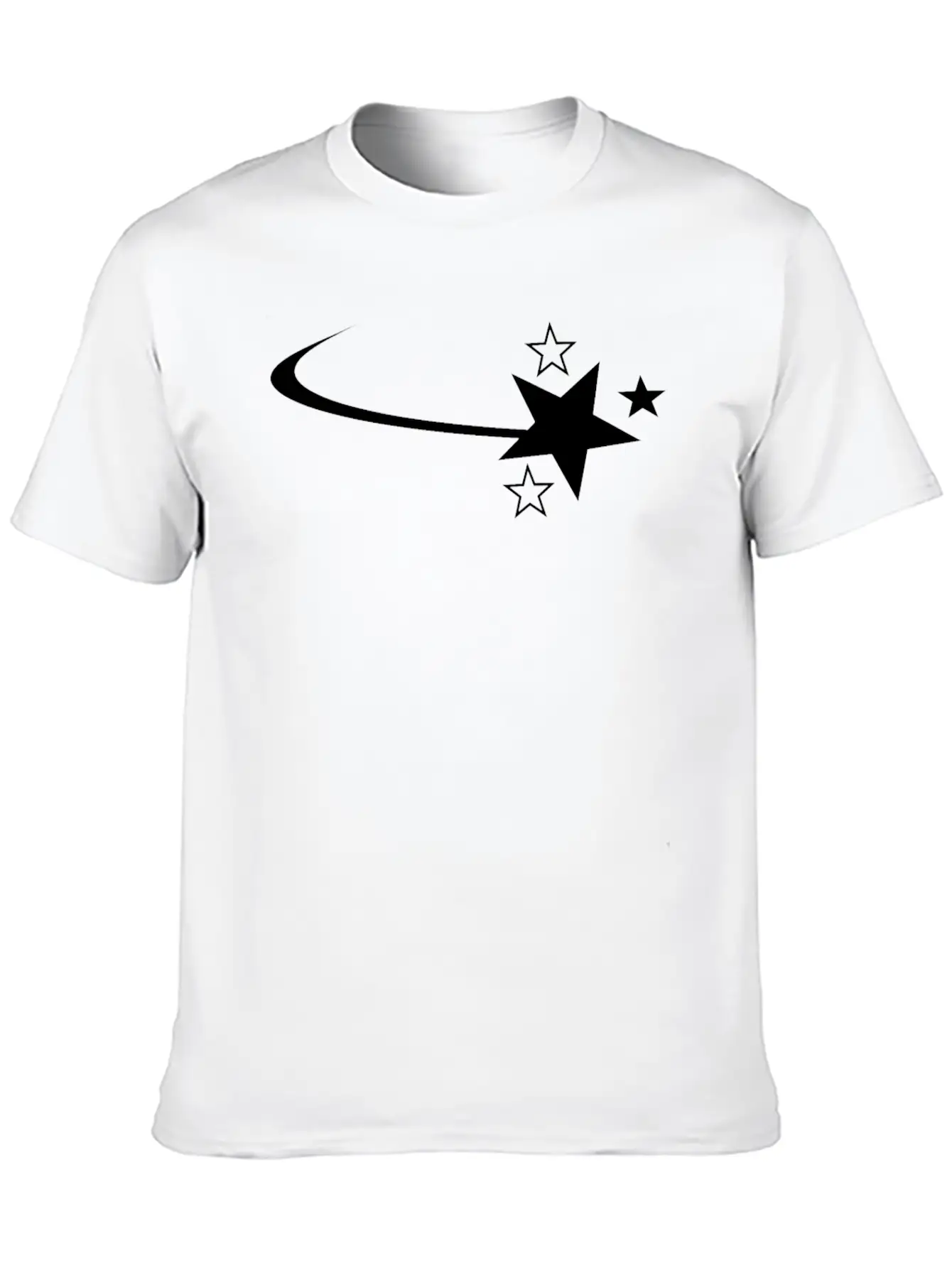 White Star Casual Graphic T-Shirt – Simple And Comfortable Daily Wear