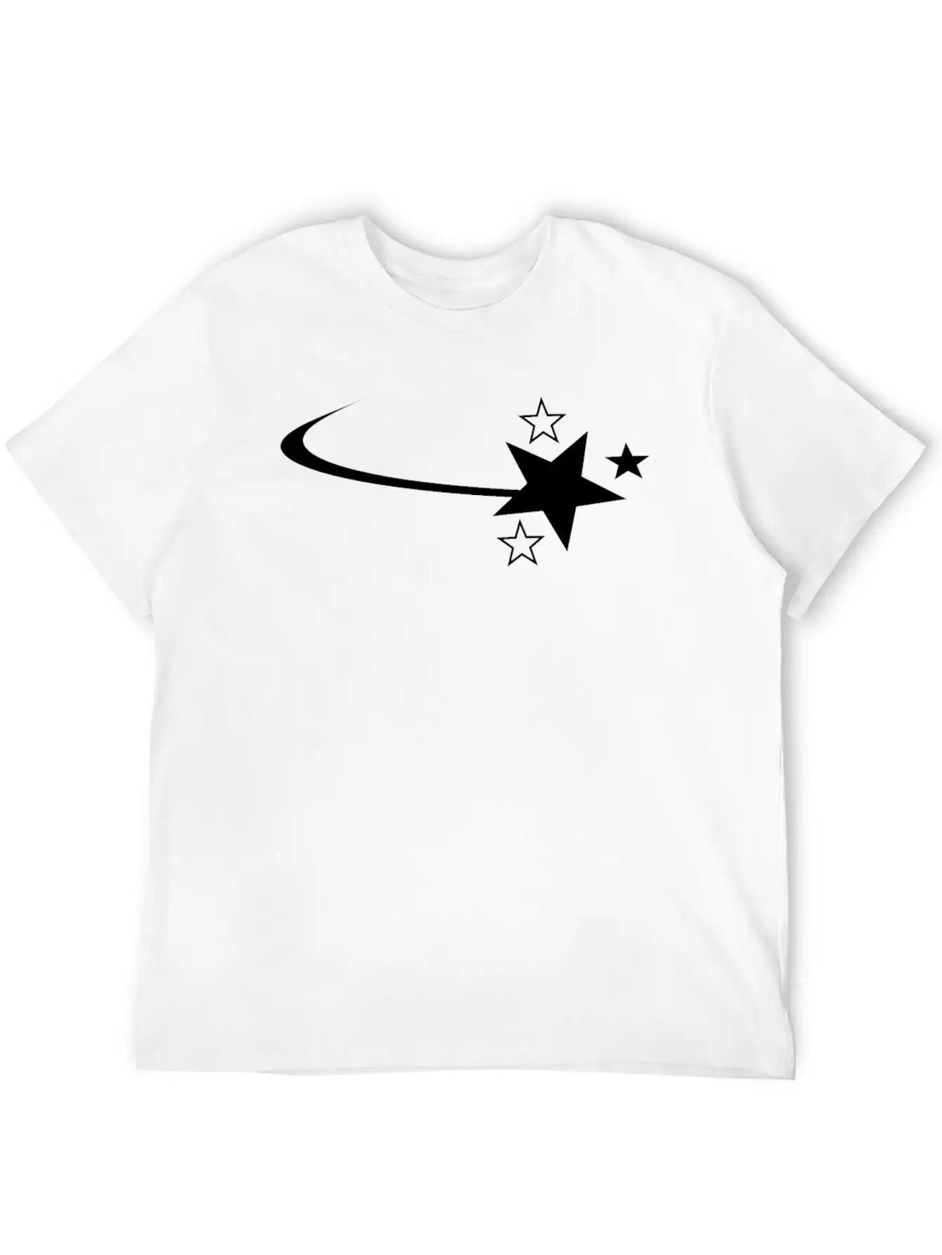 White Star Casual Graphic T-Shirt – Simple And Comfortable Daily Wear