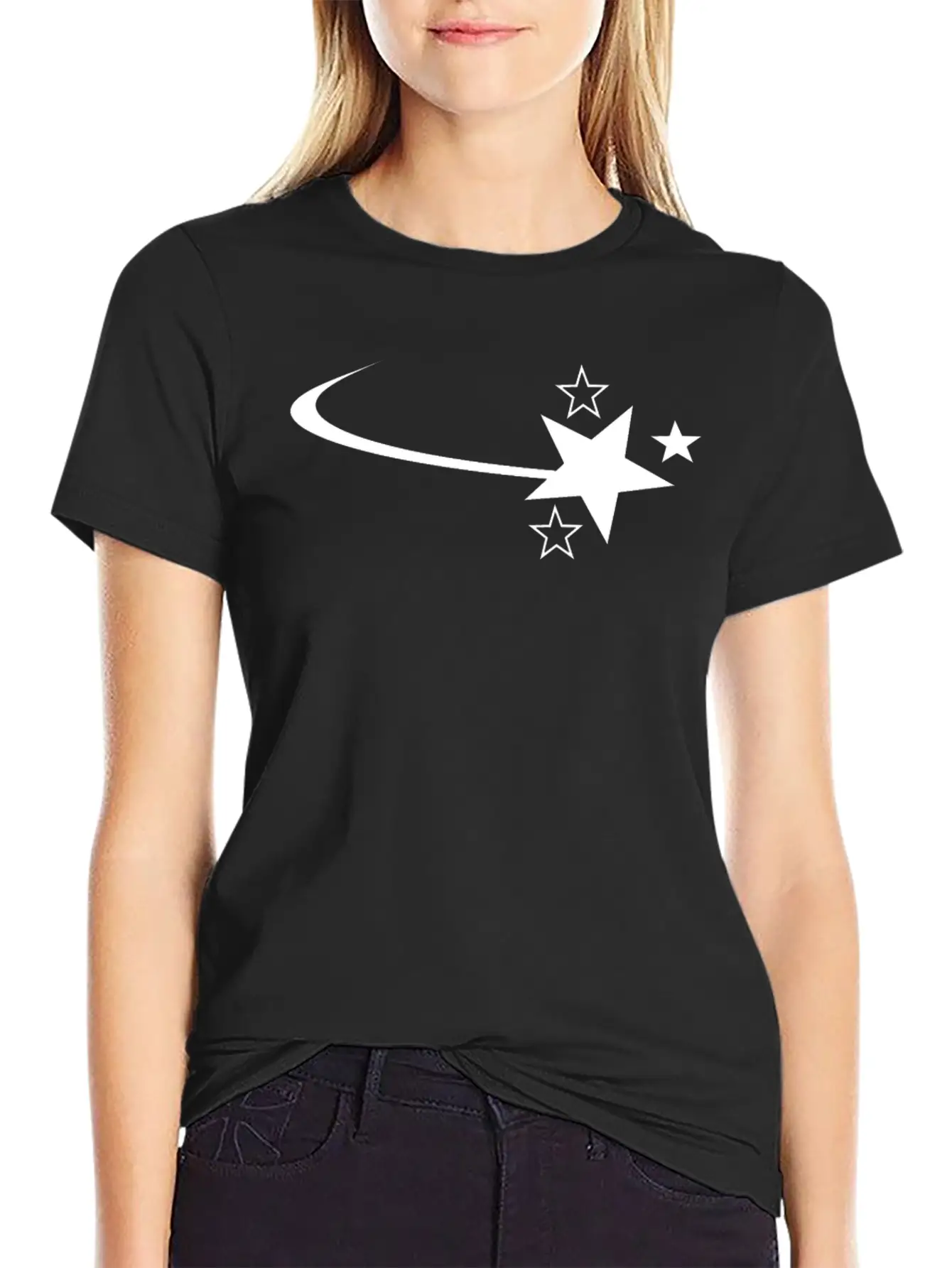 White Star Casual Graphic T-Shirt – Simple And Comfortable Daily Wear