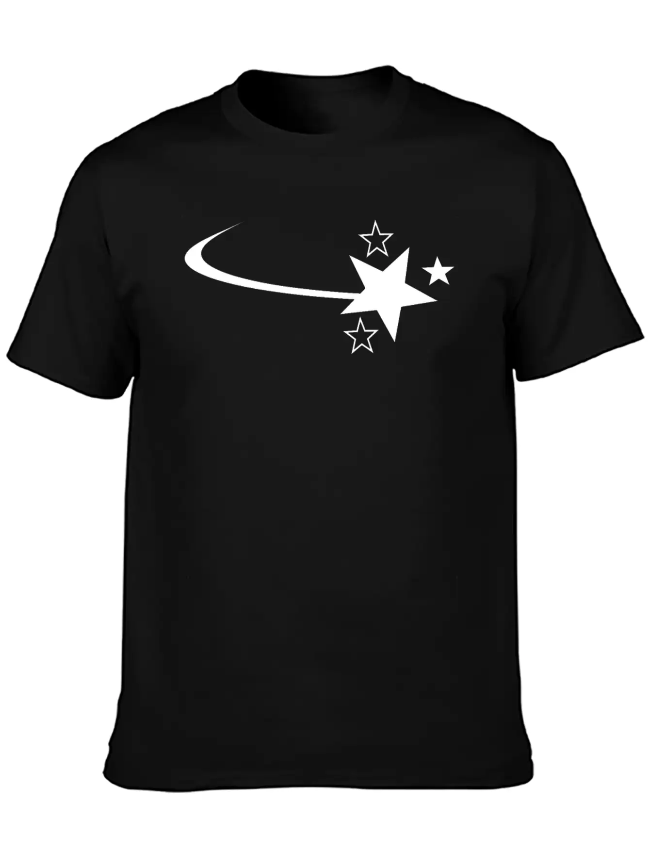White Star Casual Graphic T-Shirt – Simple And Comfortable Daily Wear