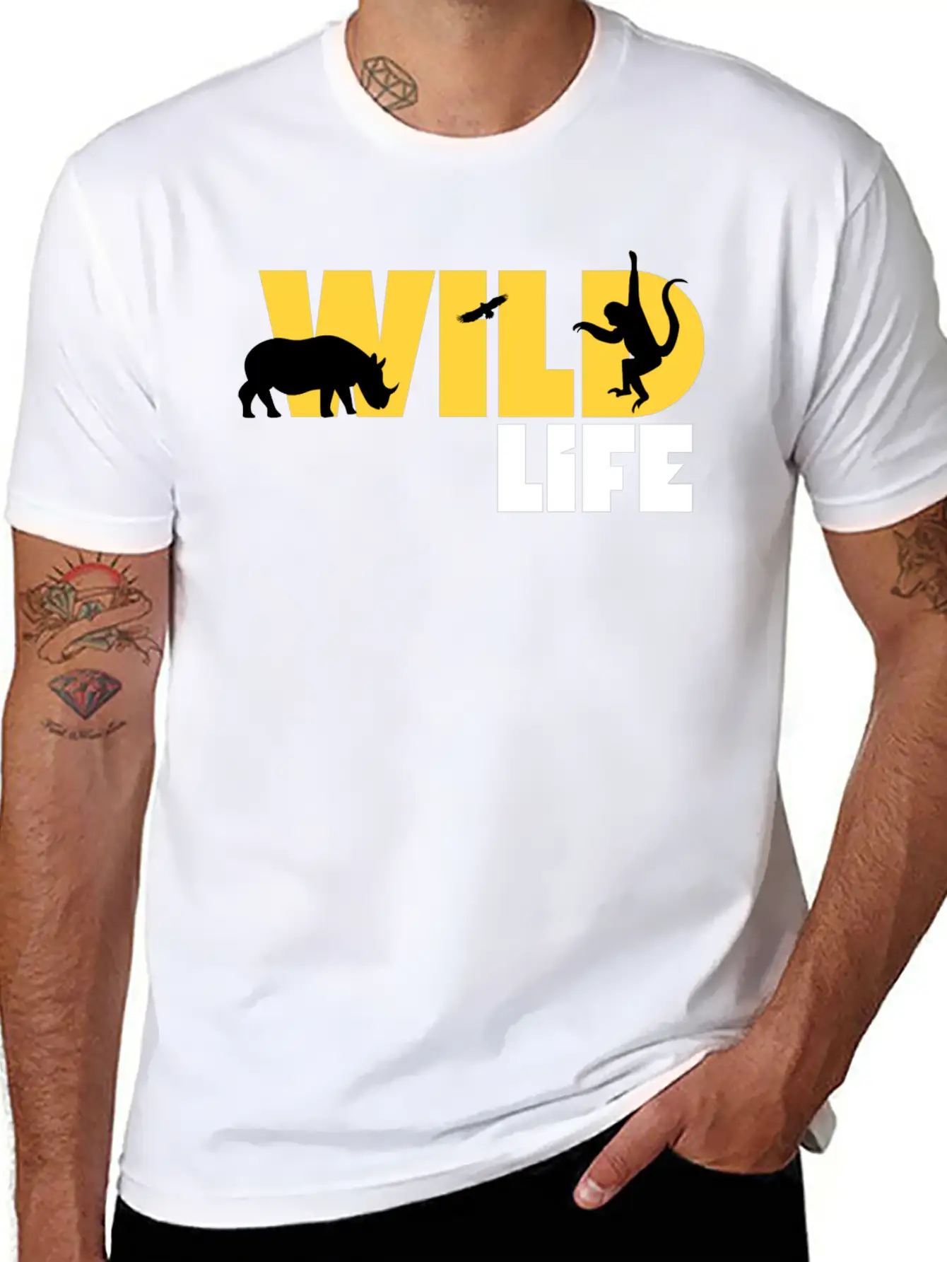 Wild Life Casual Graphic T-Shirt – Simple And Comfortable Daily Wear