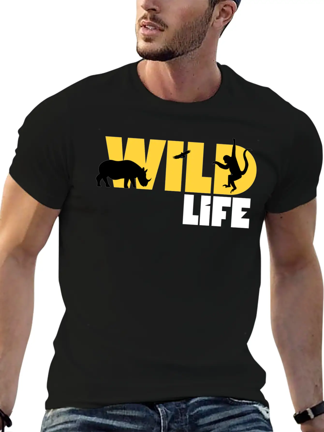 Wild Life Casual Graphic T-Shirt – Simple And Comfortable Daily Wear