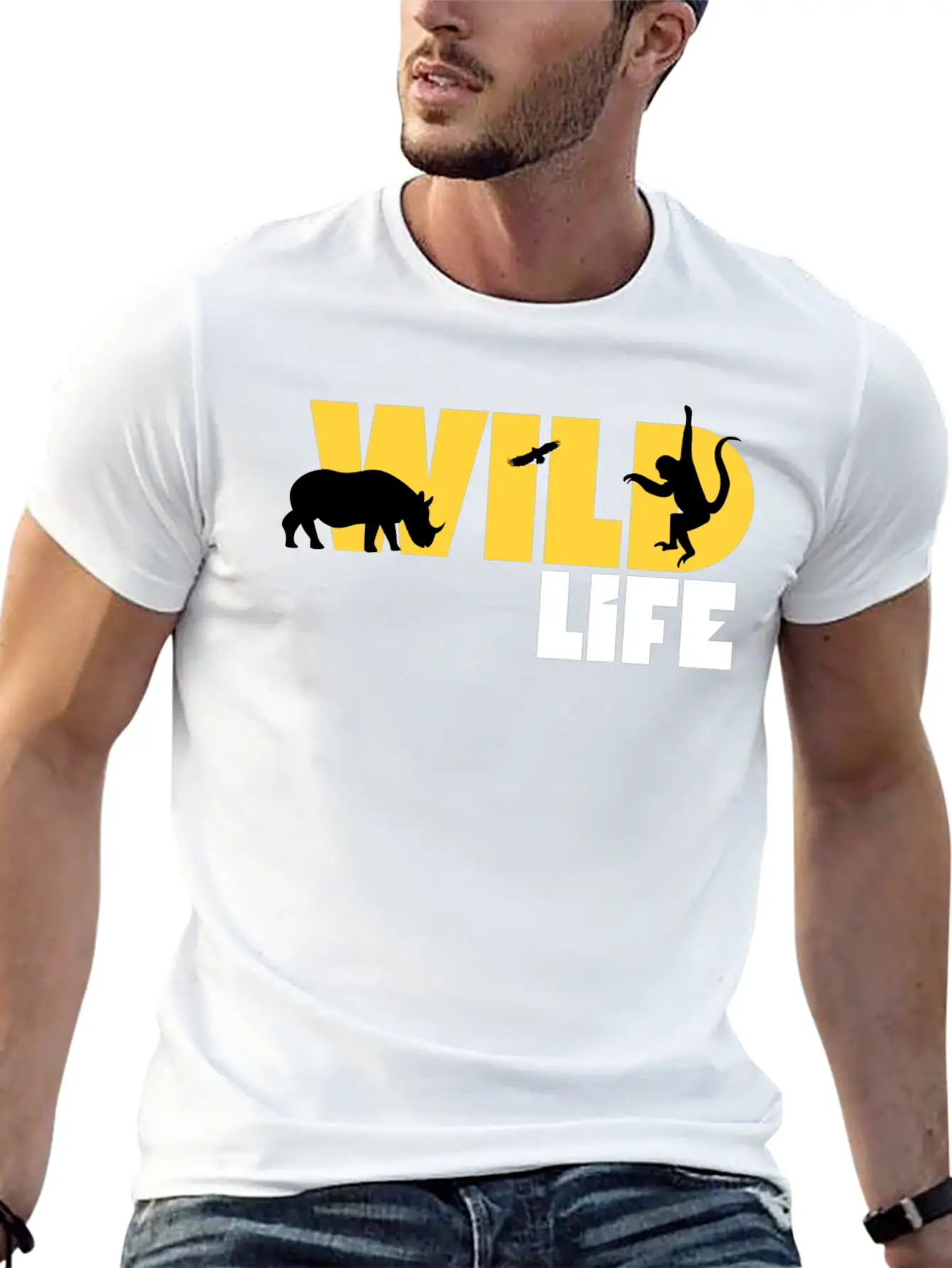 Wild Life Casual Graphic T-Shirt – Simple And Comfortable Daily Wear