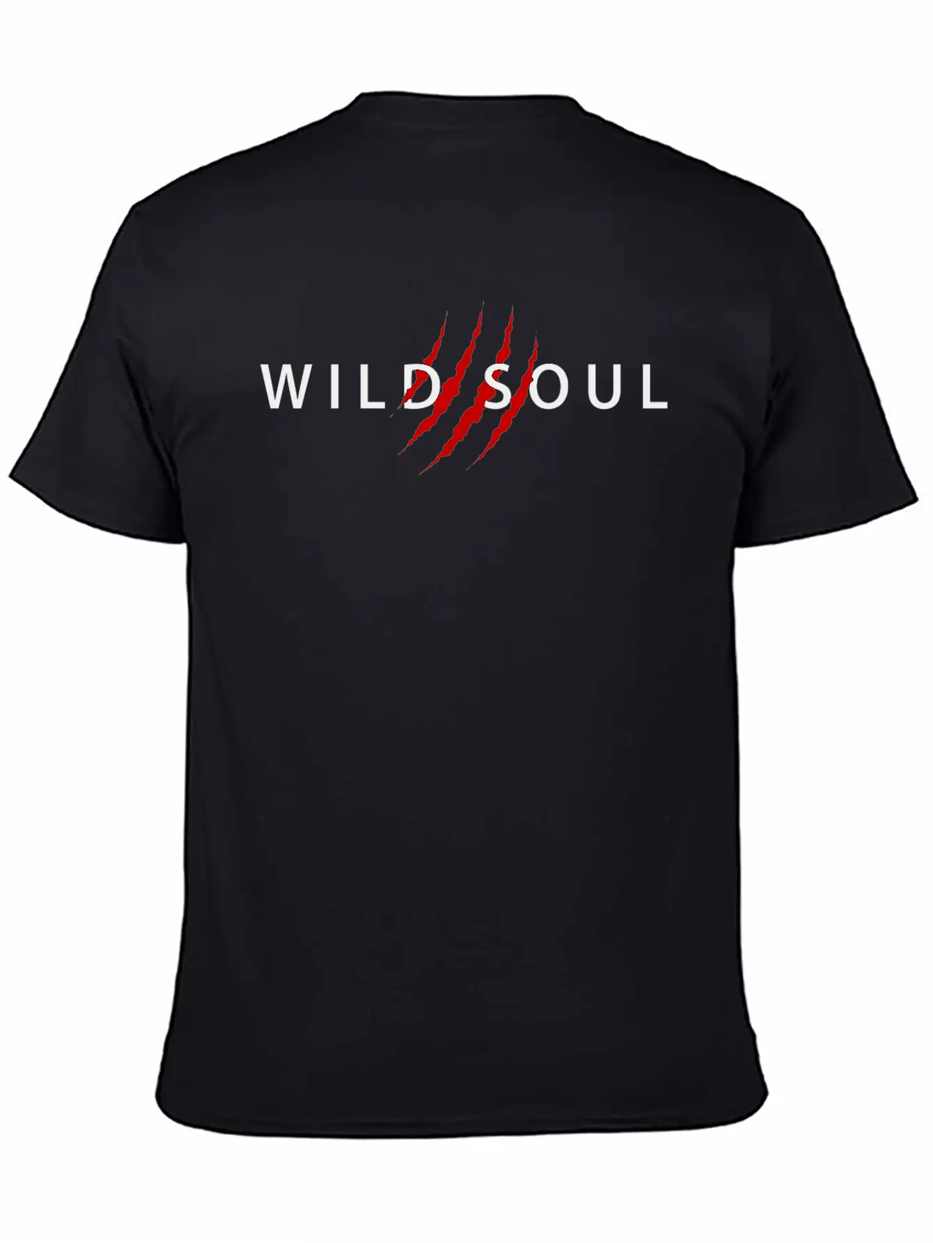 WILD SOUL Black Version Classic Cotton Tee – Unisex Comfort For Any Season
