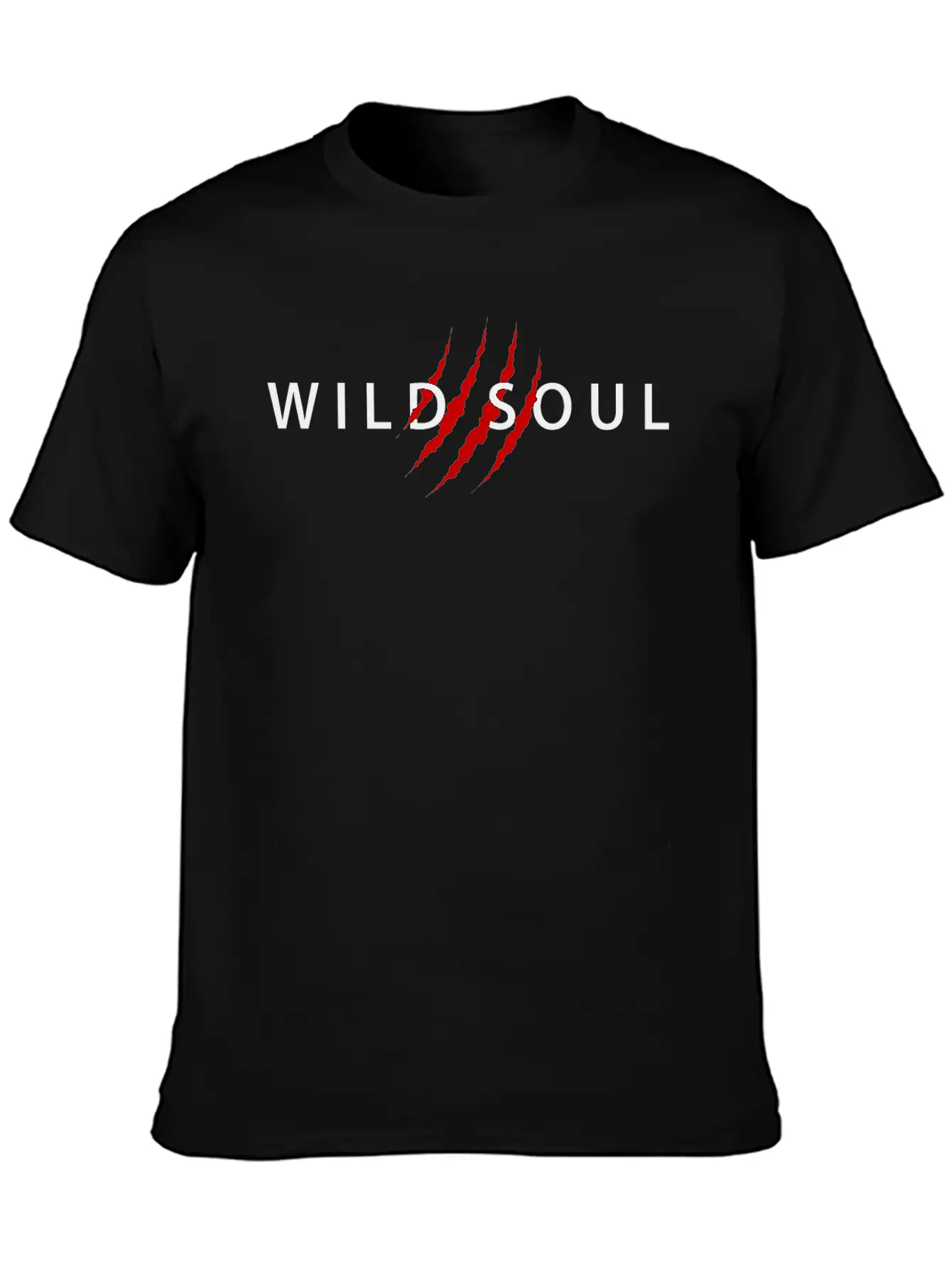 WILD SOUL Black Version Classic Cotton Tee – Unisex Comfort For Any Season