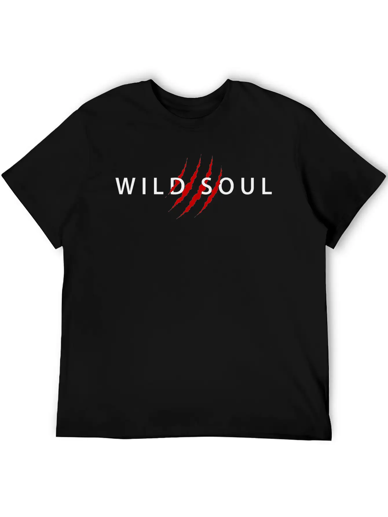 WILD SOUL Black Version Classic Cotton Tee – Unisex Comfort For Any Season