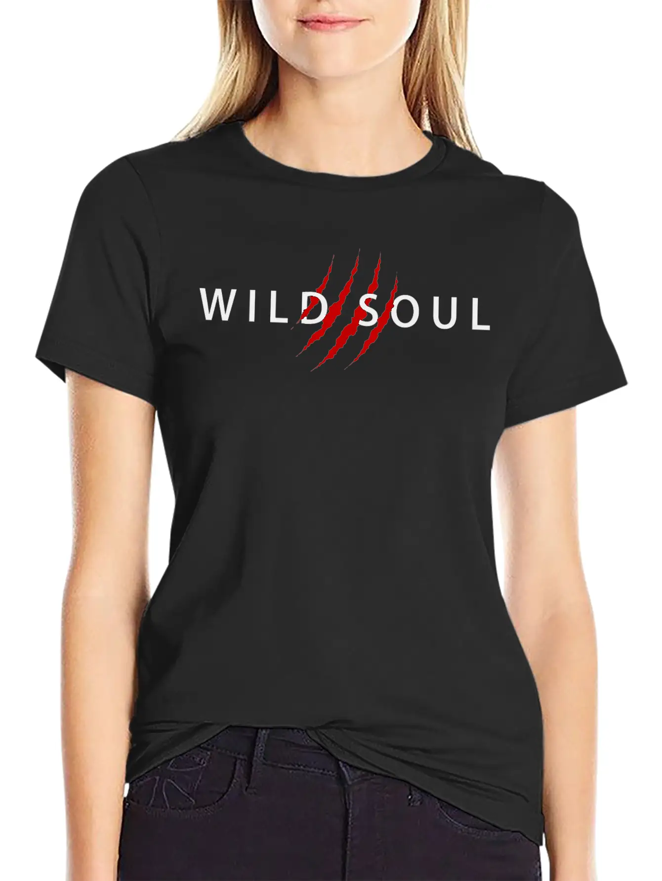 WILD SOUL Black Version Classic Cotton Tee – Unisex Comfort For Any Season