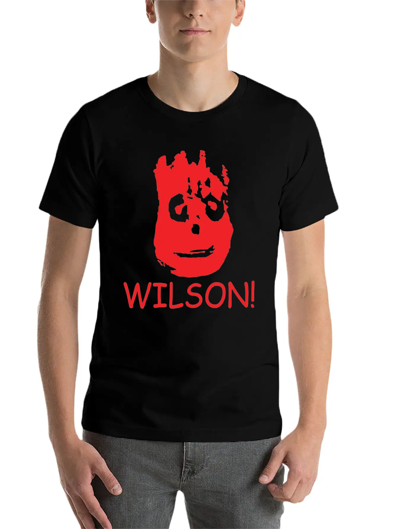 WILSON FUNNY RETRO MOVIE CASTAWAY FILM CLASSIC Casual Graphic T-Shirt – Simple And Comfortable Daily Wear