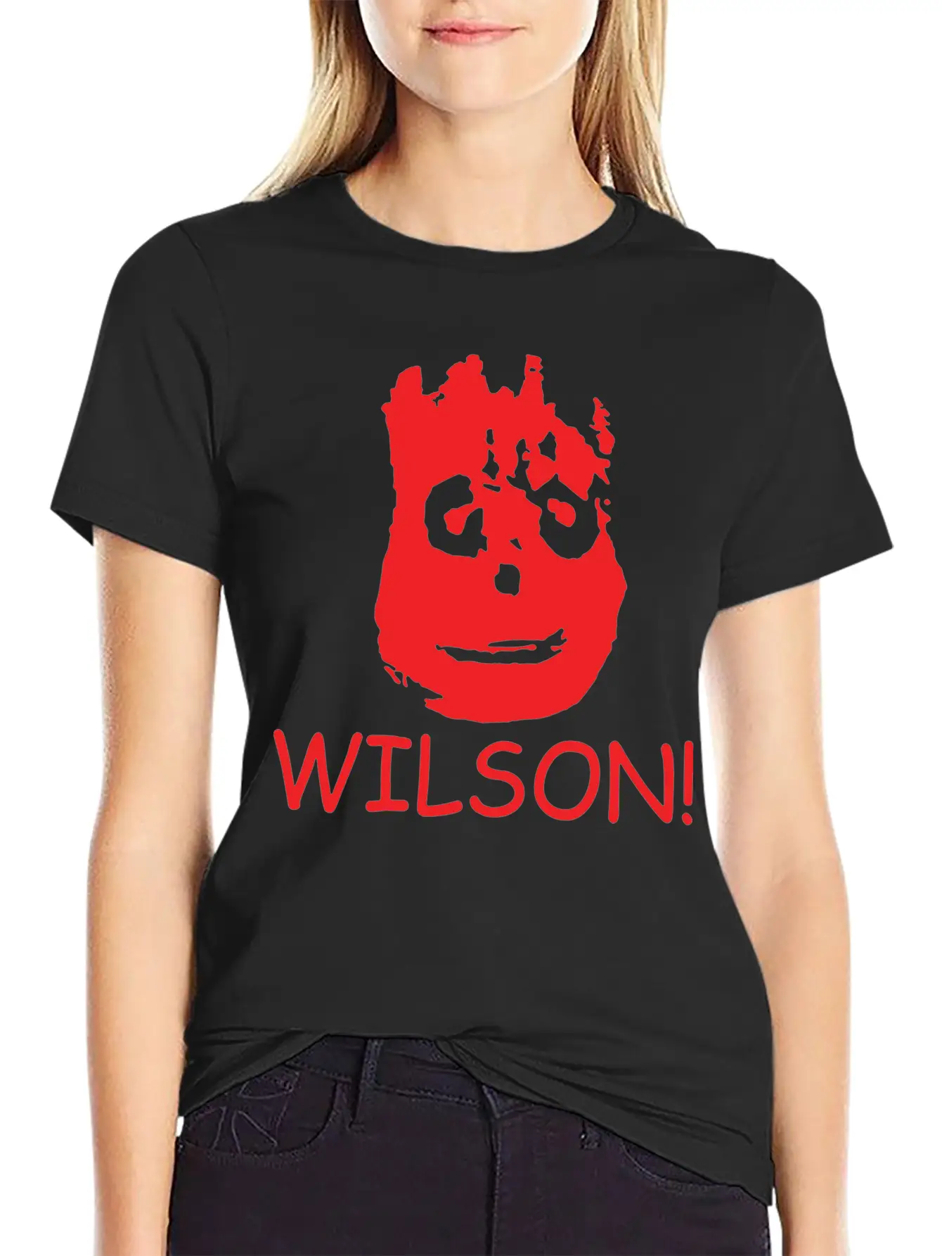 WILSON FUNNY RETRO MOVIE CASTAWAY FILM CLASSIC Casual Graphic T-Shirt – Simple And Comfortable Daily Wear