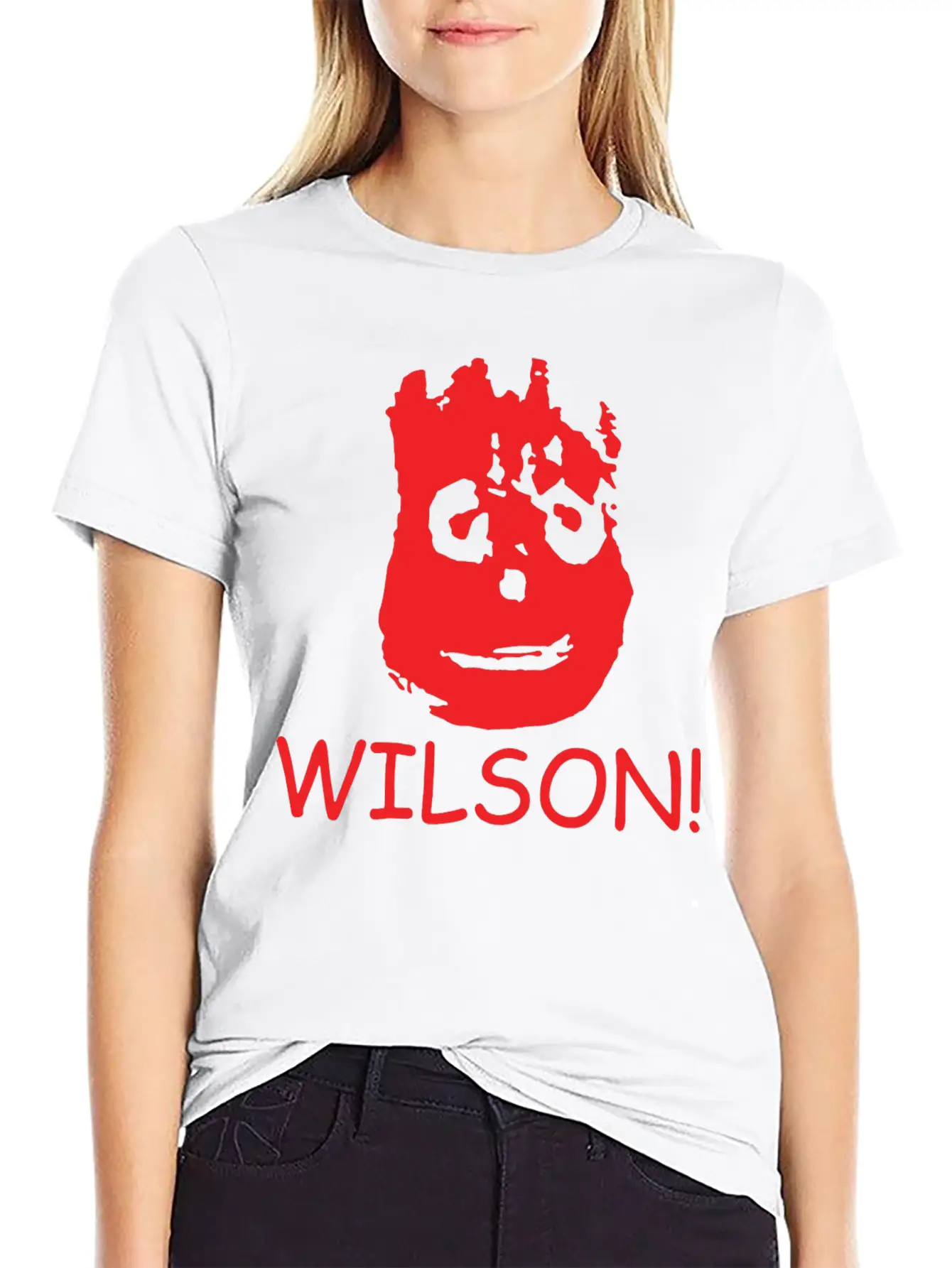 WILSON FUNNY RETRO MOVIE CASTAWAY FILM CLASSIC Casual Graphic T-Shirt – Simple And Comfortable Daily Wear