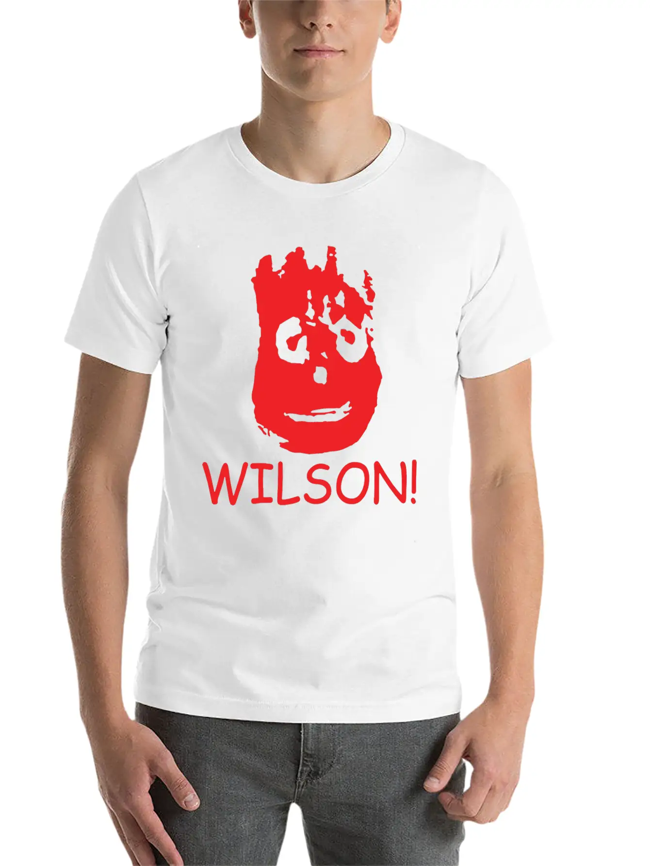 WILSON FUNNY RETRO MOVIE CASTAWAY FILM CLASSIC Casual Graphic T-Shirt – Simple And Comfortable Daily Wear