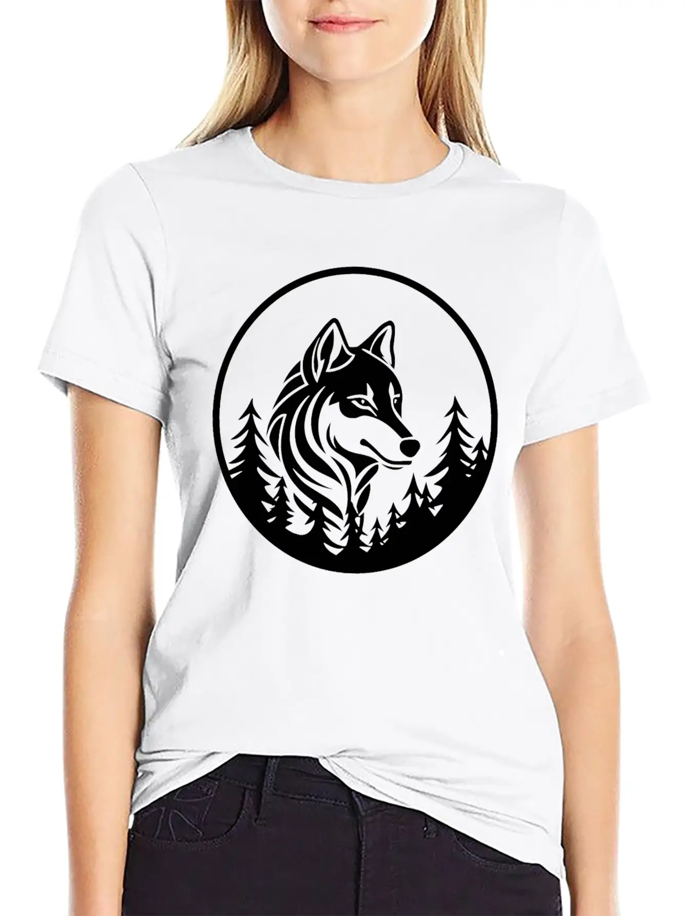 Wolf Essential Unisex Summer Tee – Soft Cotton Casual Fit