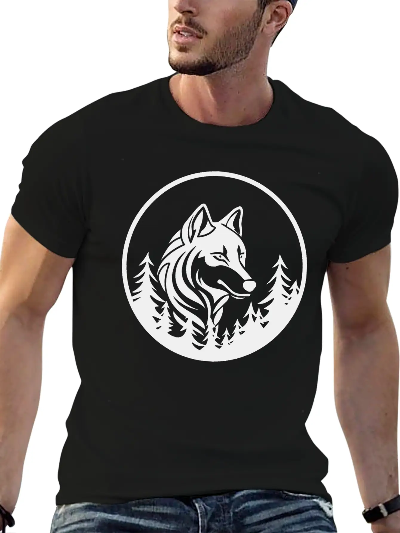Wolf Essential Unisex Summer Tee – Soft Cotton Casual Fit