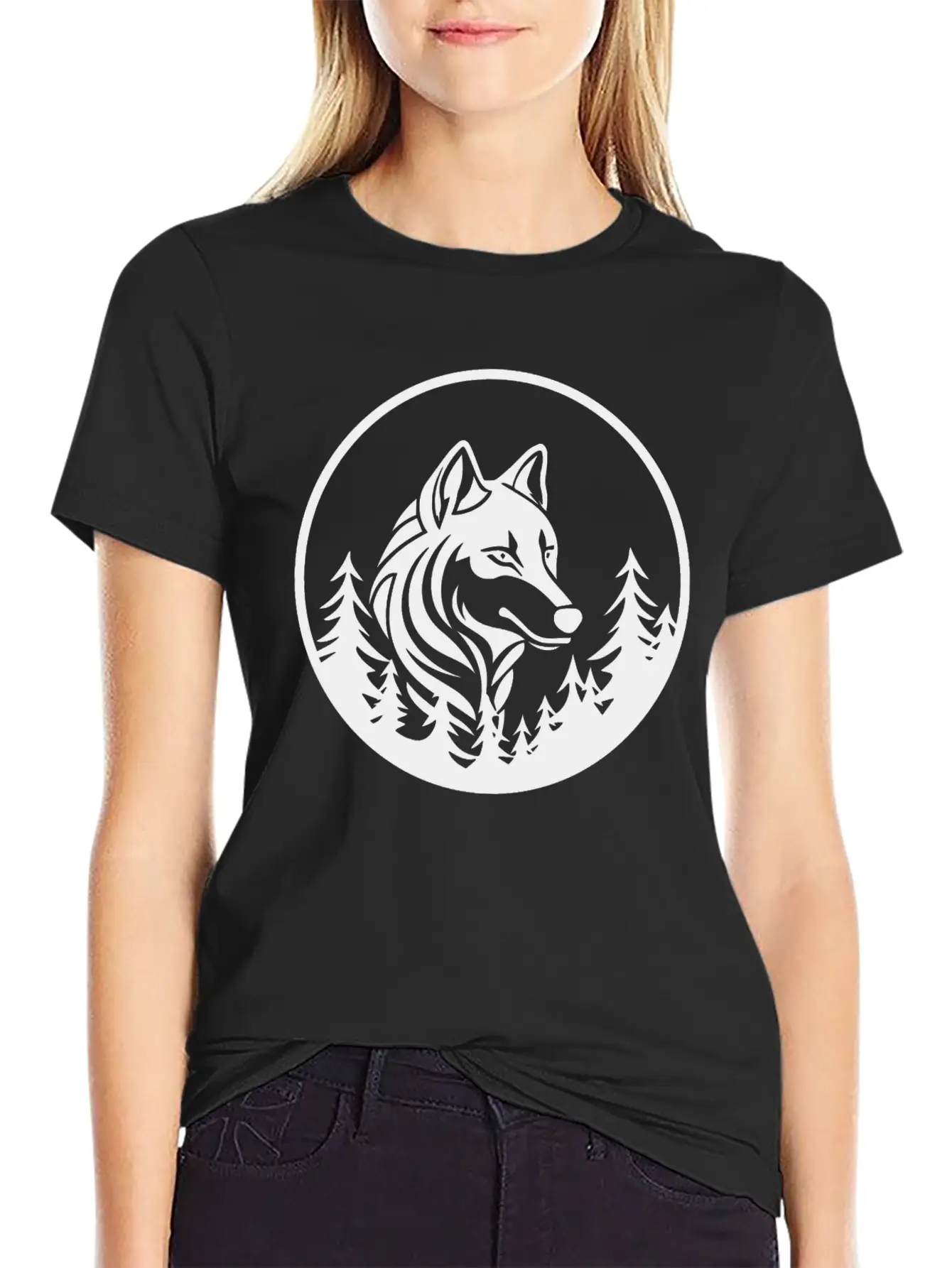 Wolf Essential Unisex Summer Tee – Soft Cotton Casual Fit