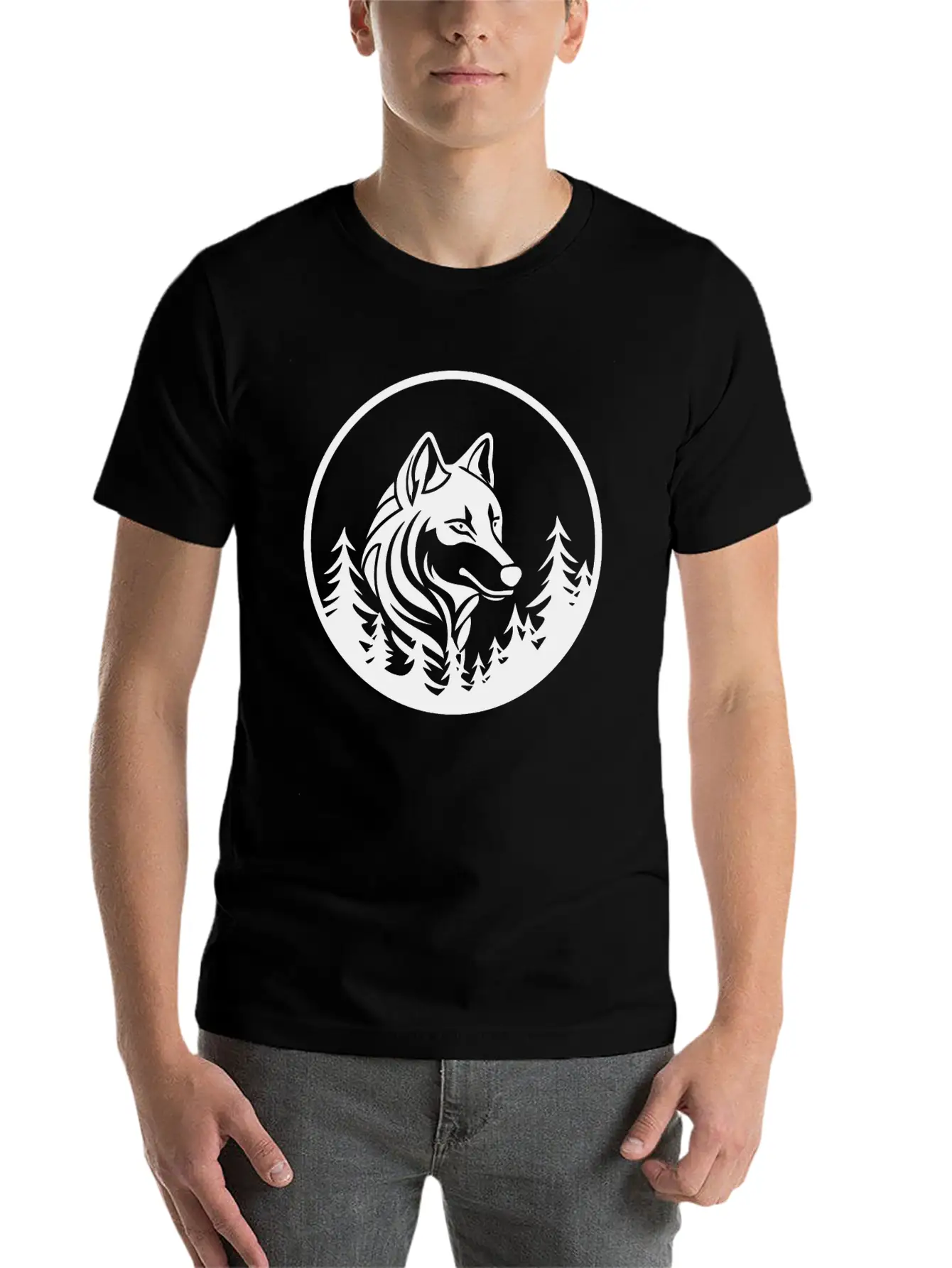 Wolf Essential Unisex Summer Tee – Soft Cotton Casual Fit