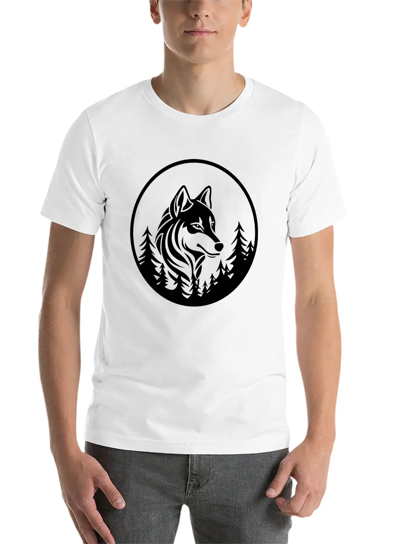 Wolf Essential Unisex Summer Tee – Soft Cotton Casual Fit