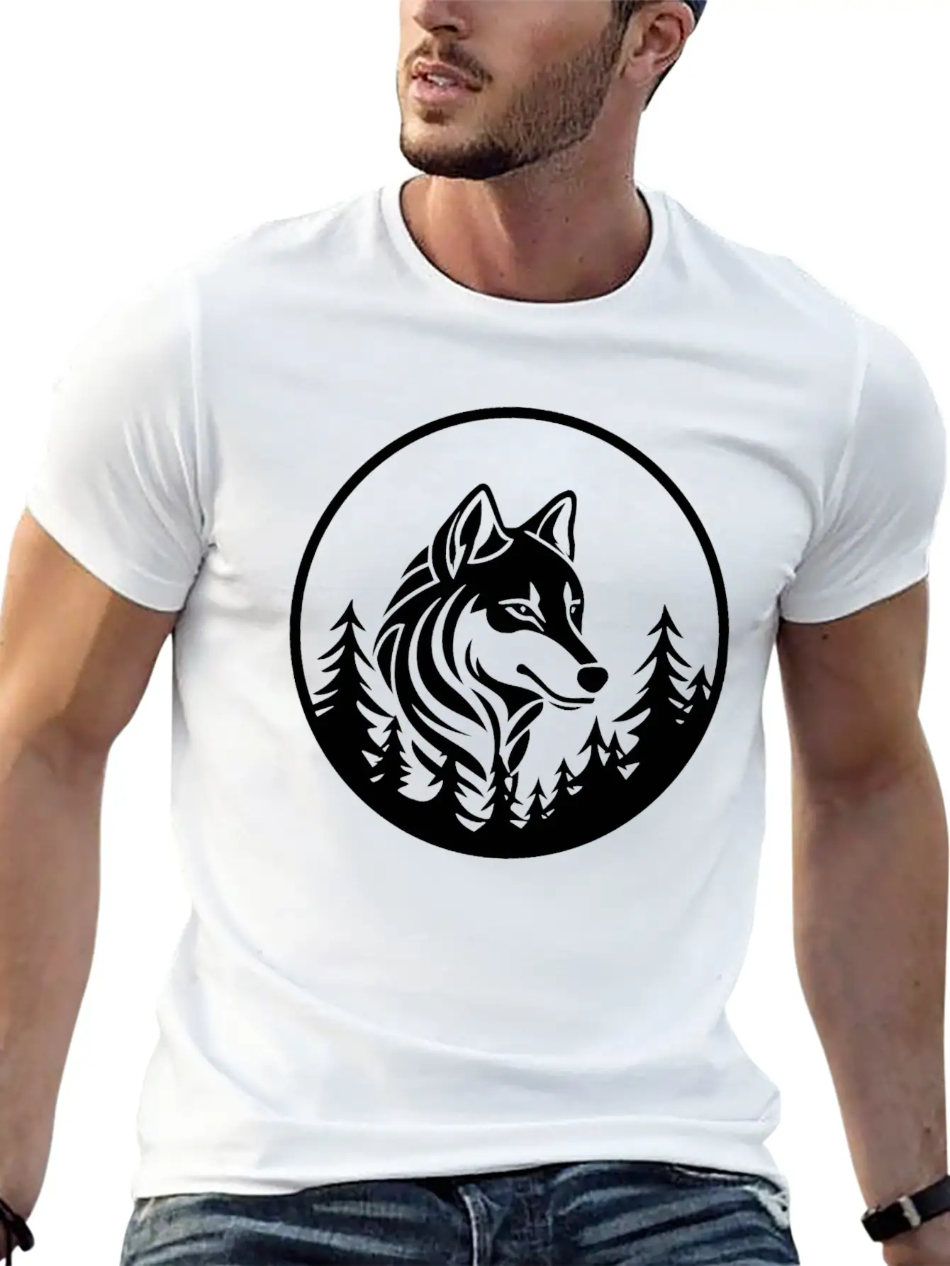 Wolf Essential Unisex Summer Tee – Soft Cotton Casual Fit
