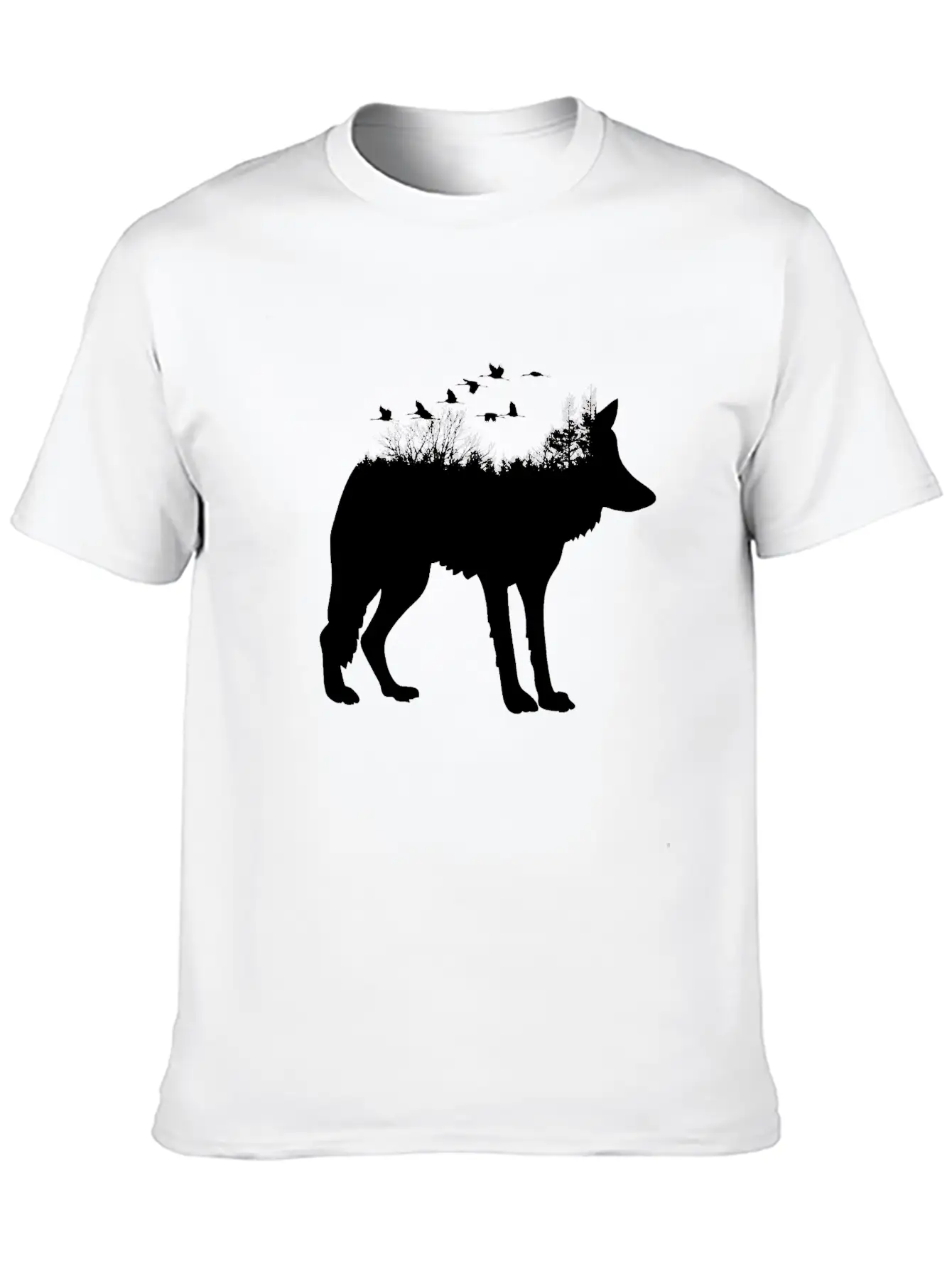 Wolf Forest Casual Graphic T-Shirt – Simple And Comfortable Daily Wear