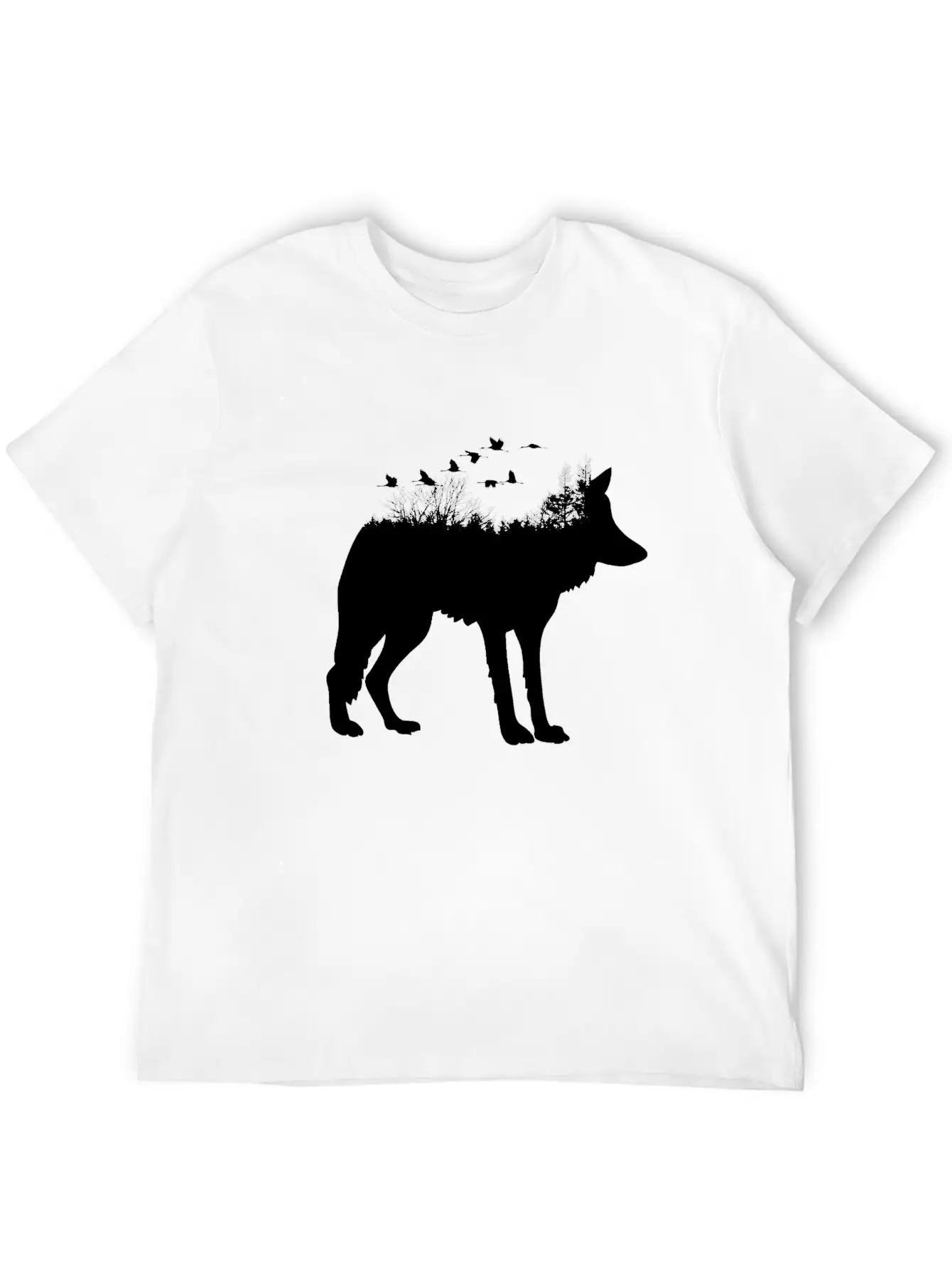 Wolf Forest Casual Graphic T-Shirt – Simple And Comfortable Daily Wear