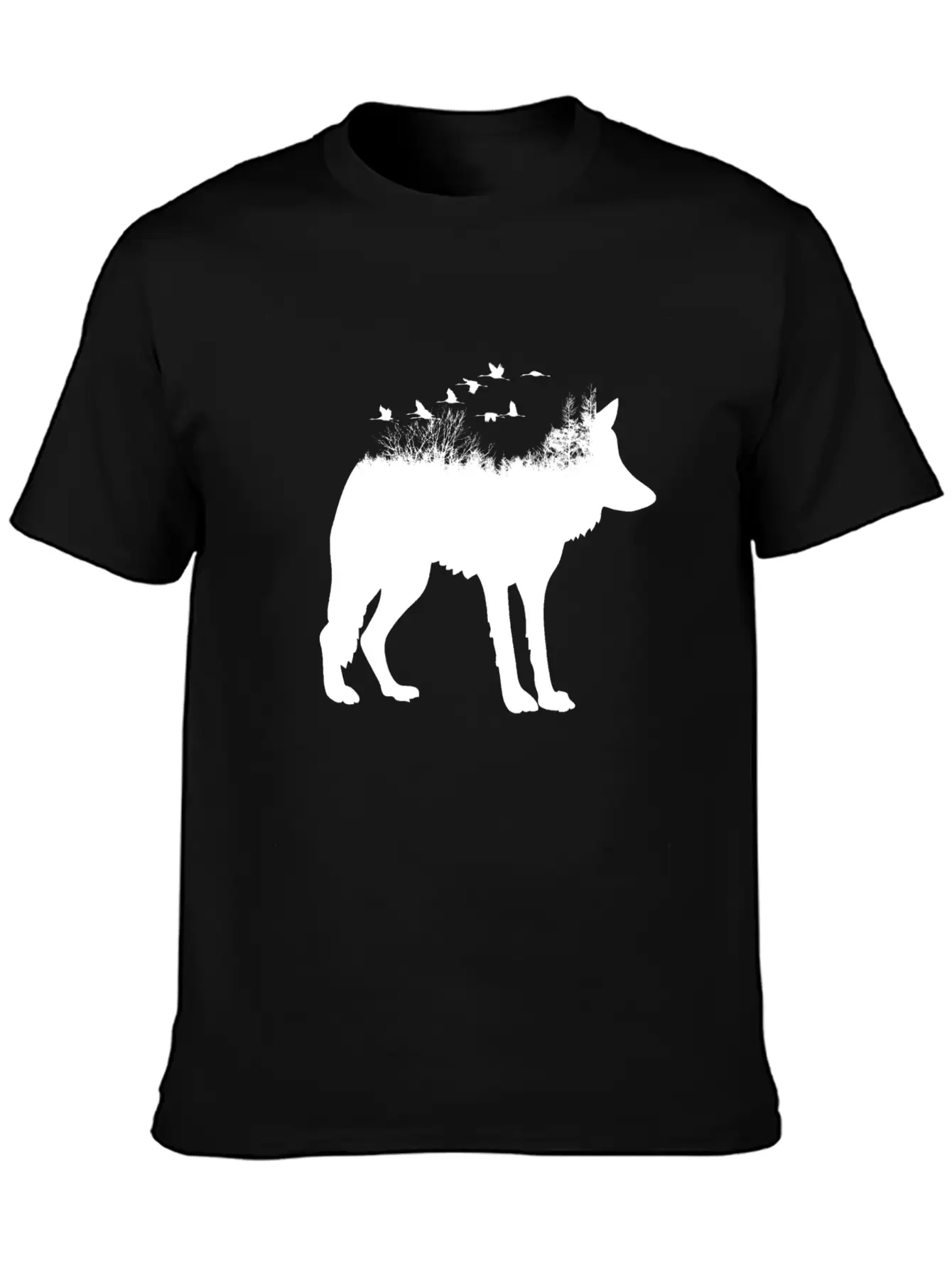 Wolf Forest Casual Graphic T-Shirt – Simple And Comfortable Daily Wear