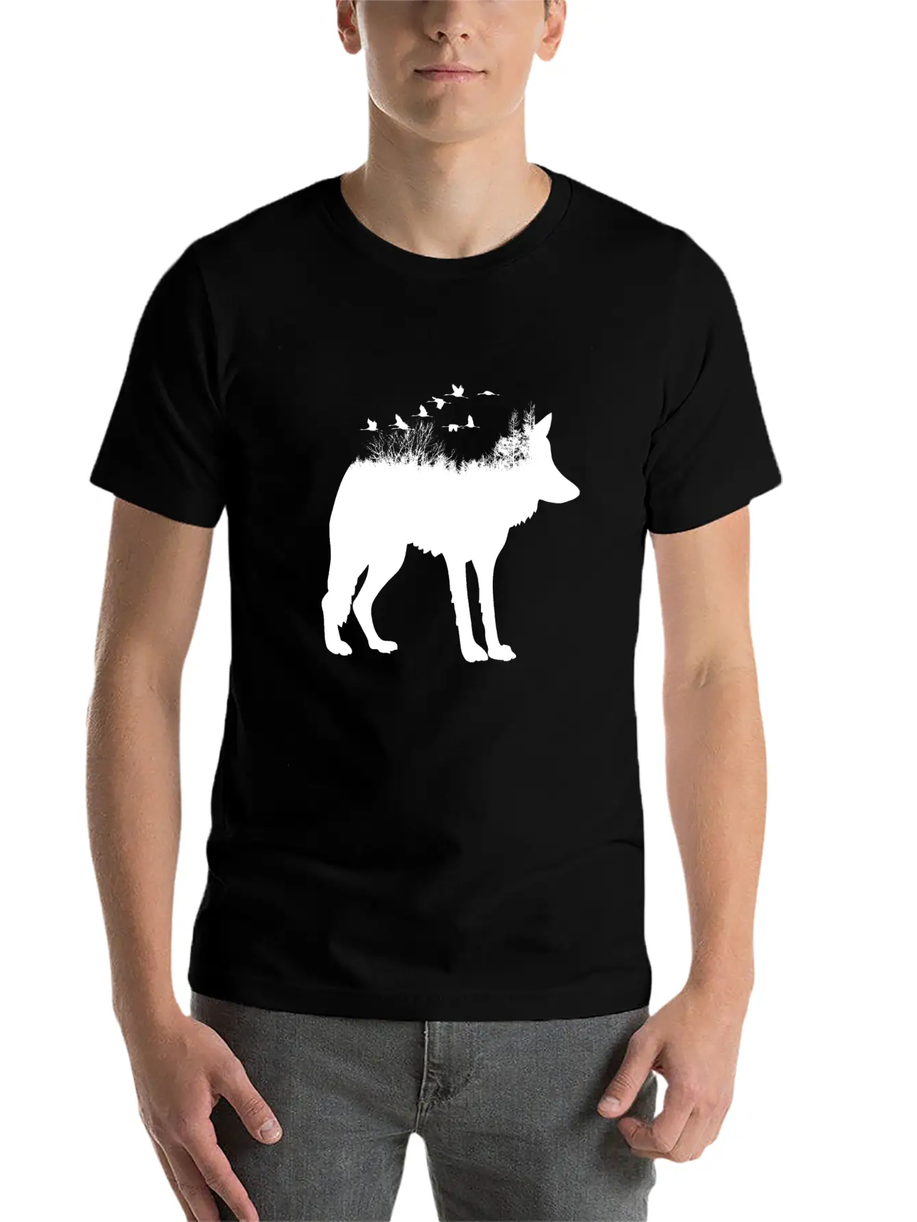 Wolf Forest Casual Graphic T-Shirt – Simple And Comfortable Daily Wear