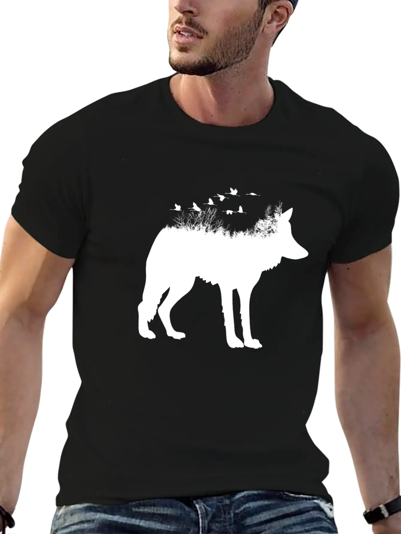Wolf Forest Casual Graphic T-Shirt – Simple And Comfortable Daily Wear