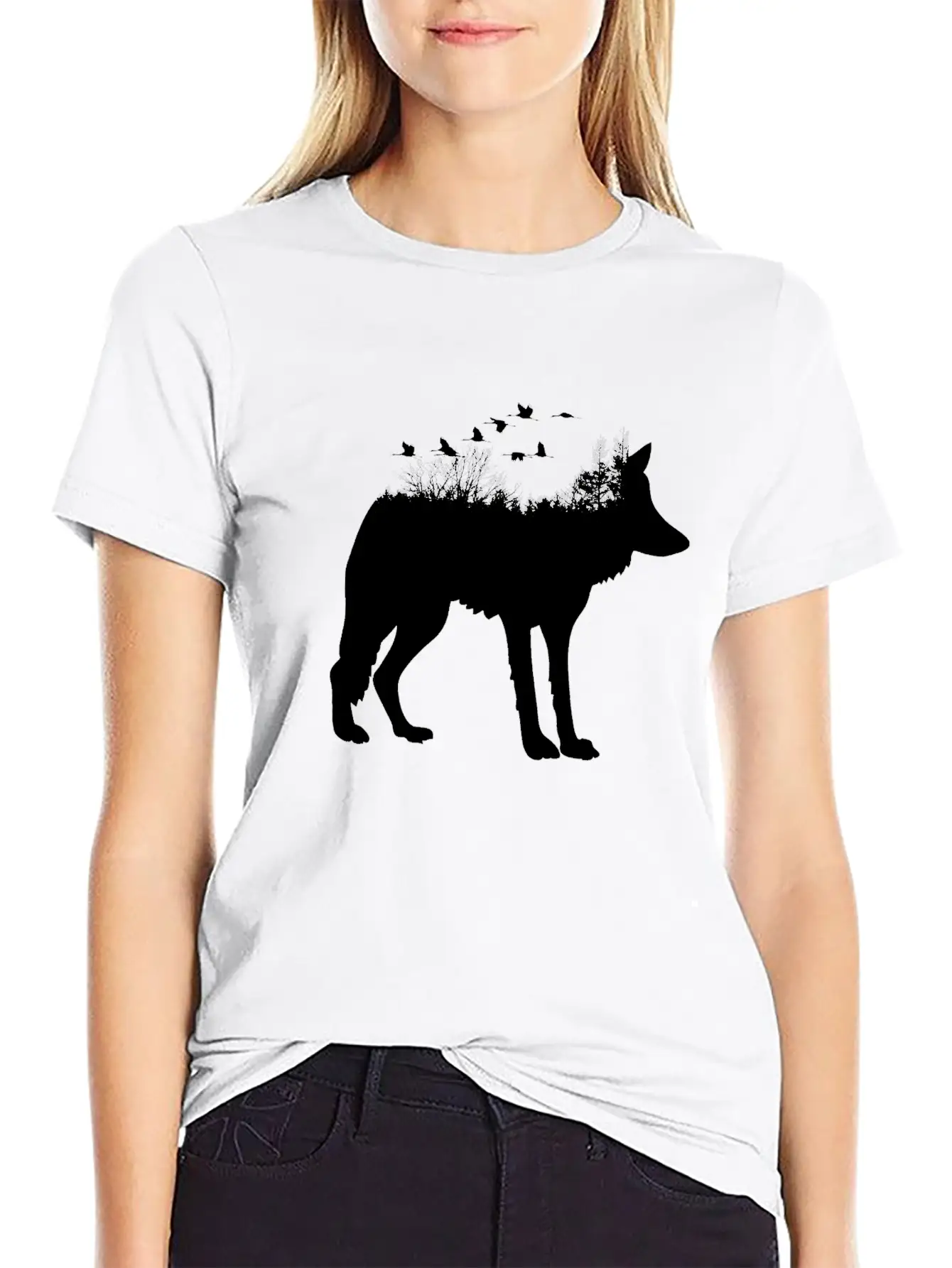 Wolf Forest Casual Graphic T-Shirt – Simple And Comfortable Daily Wear