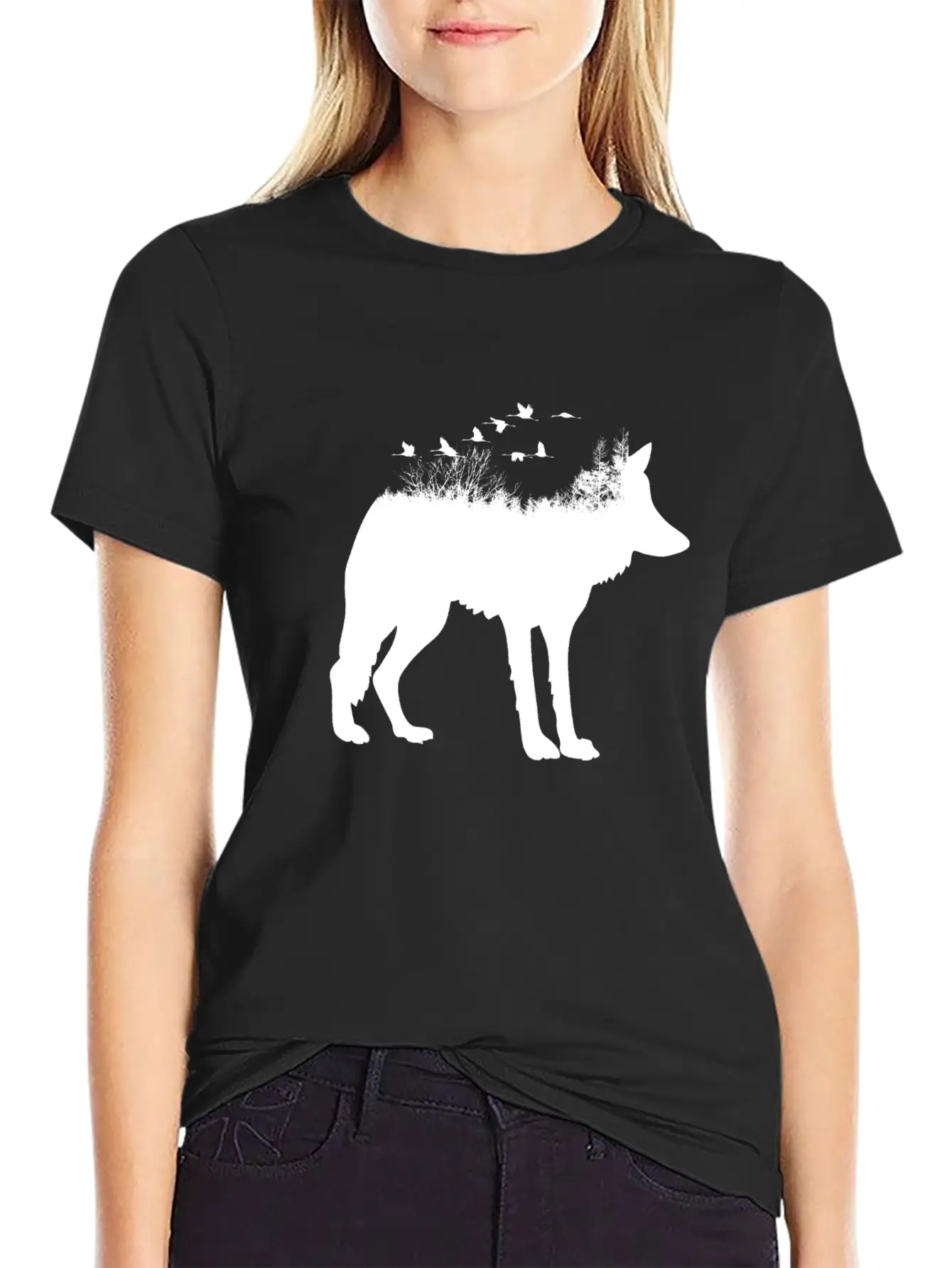 Wolf Forest Casual Graphic T-Shirt – Simple And Comfortable Daily Wear