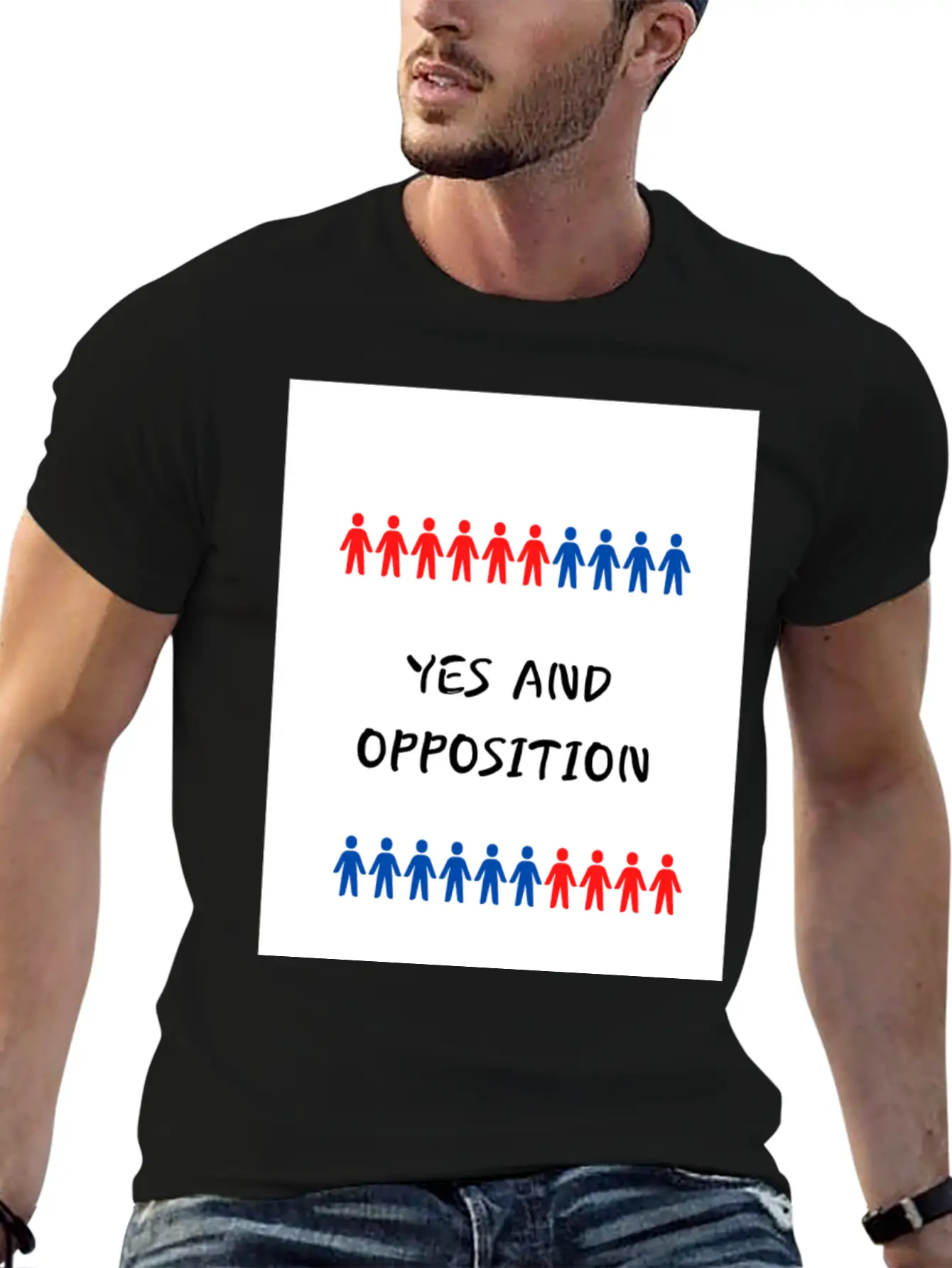 Yes And Opposition Classic Cotton Tee – Unisex Comfort For Any Season