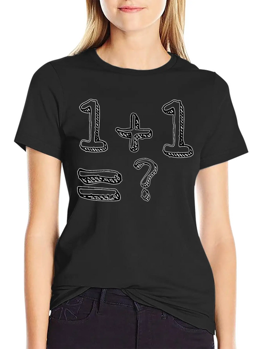 1 + 1= ? Weird And Funny Design Classic Cotton Tee – Unisex Comfort For Any Season