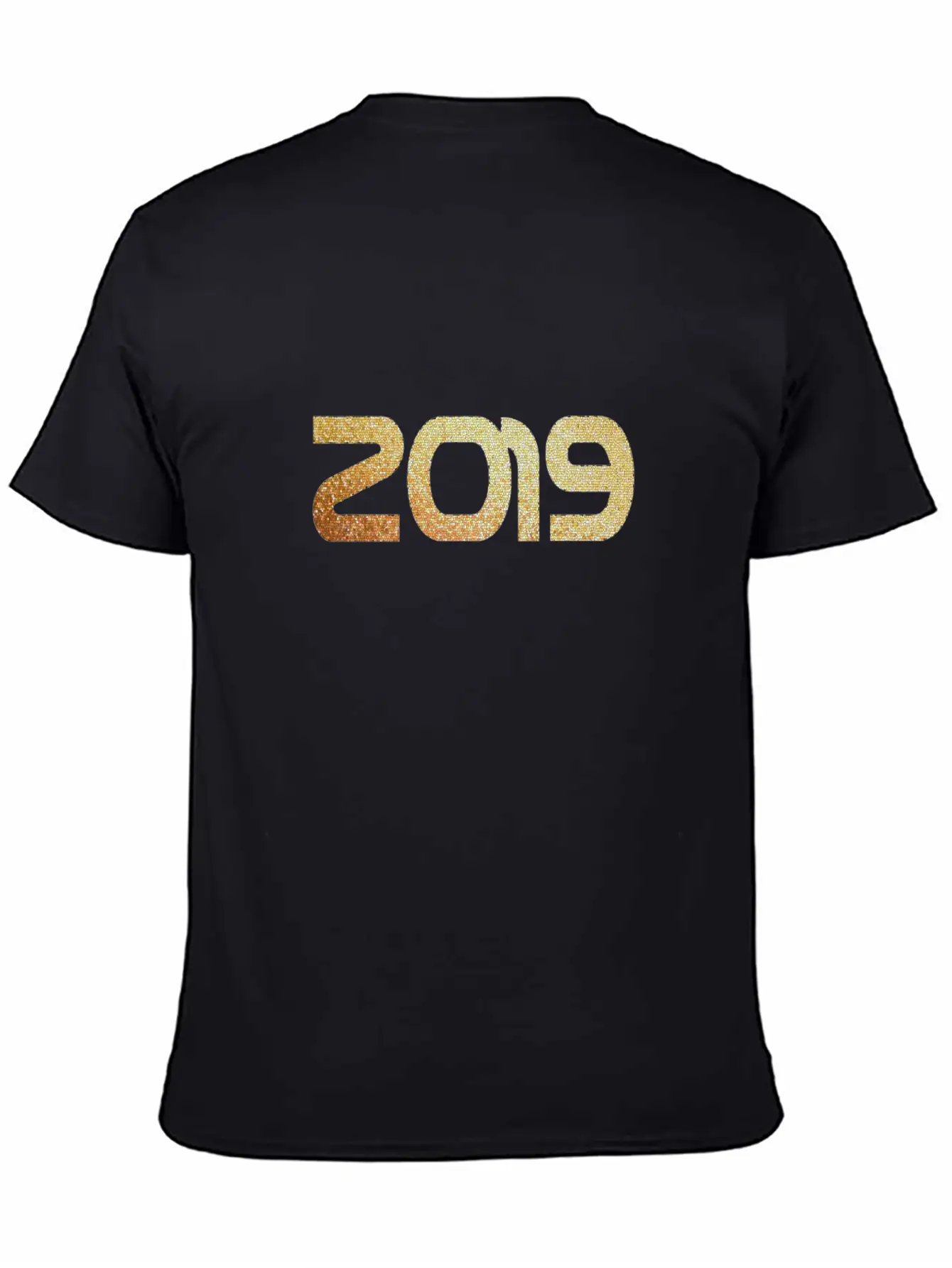 2019 Gold Casual Graphic T-Shirt – Simple And Comfortable Daily Wear
