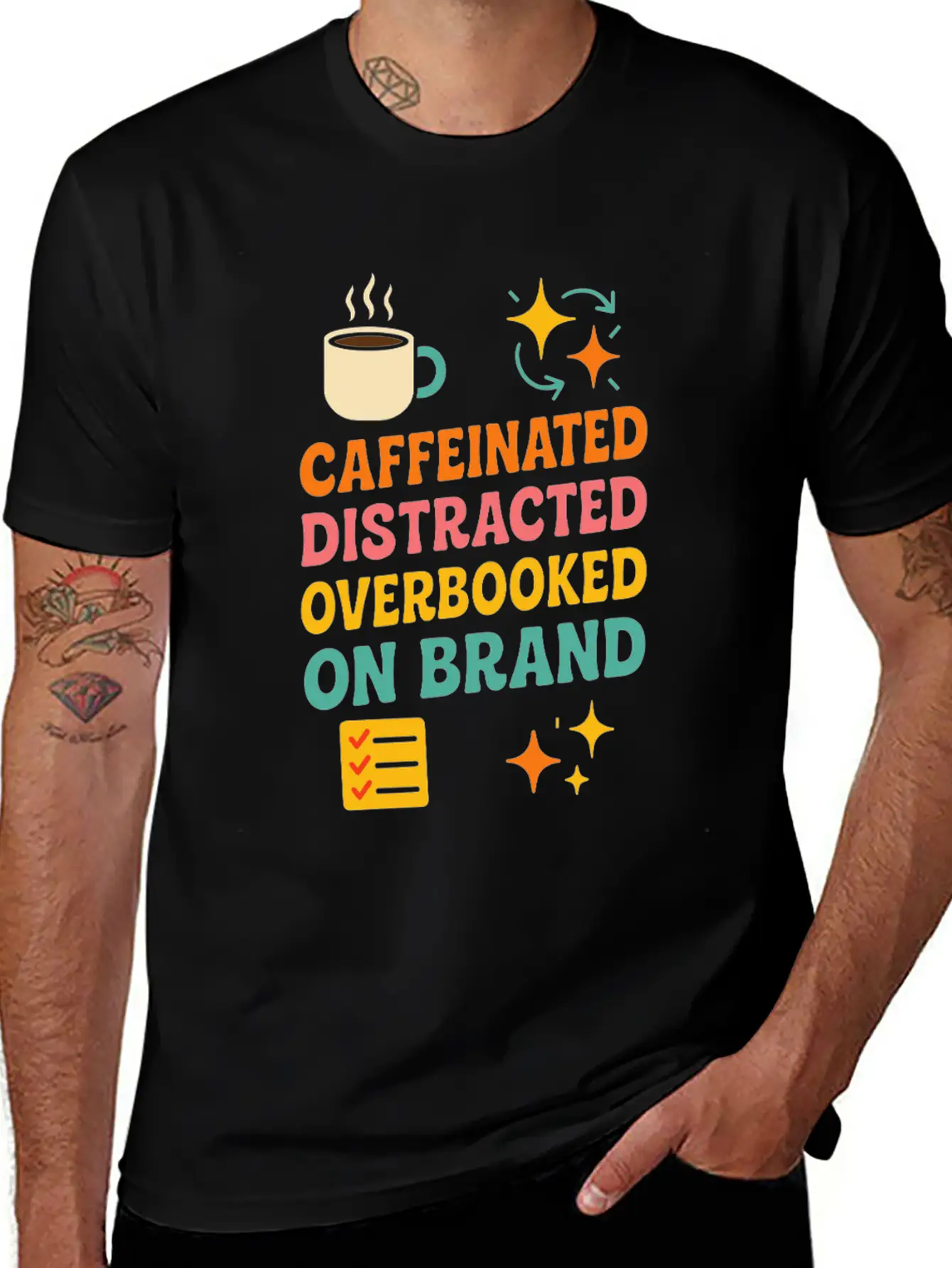 ADHD Mom Life Chaos Organizer Neurospicy Brain Classic Cotton Tee – Unisex Comfort For Any Season