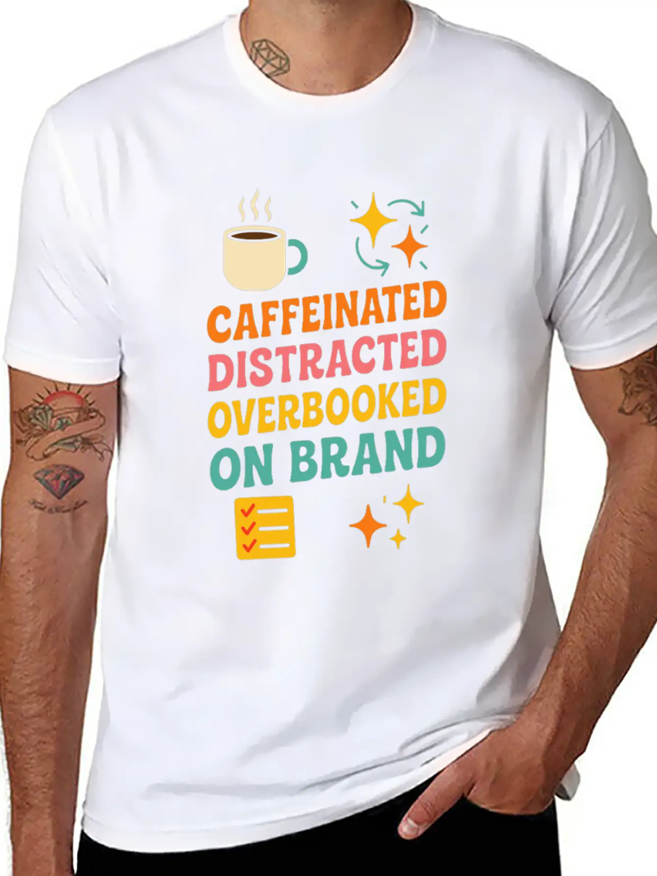 ADHD Mom Life Chaos Organizer Neurospicy Brain Classic Cotton Tee – Unisex Comfort For Any Season