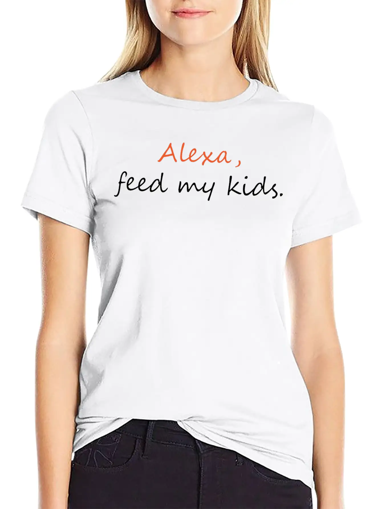 Alexa Give Food To Kids Funny Gift Classic Cotton Tee – Unisex Comfort For Any Season
