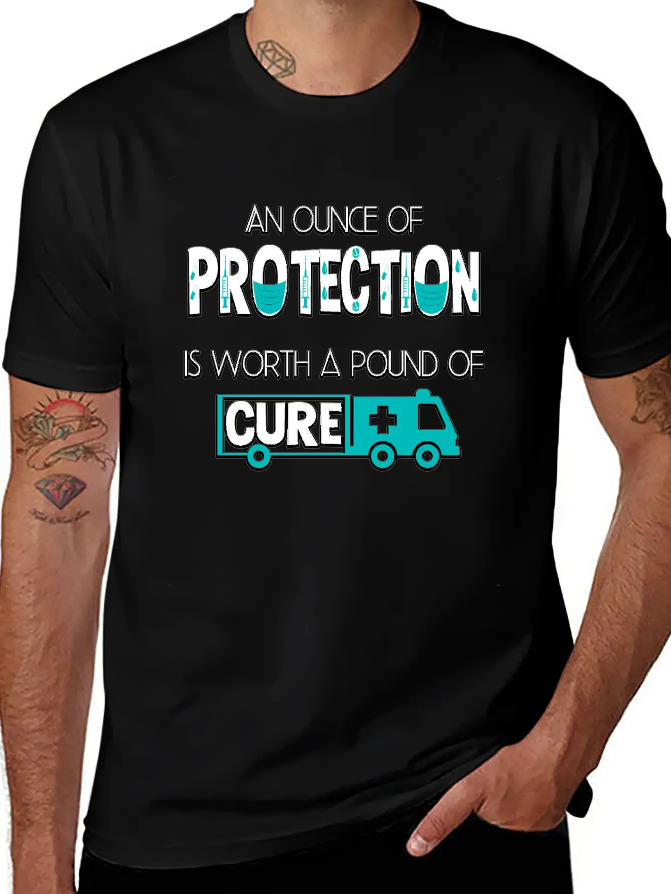 An Ounce Of Protection Is Worth A Pound Of Cure Classic Cotton Tee – Unisex Comfort For Any Season